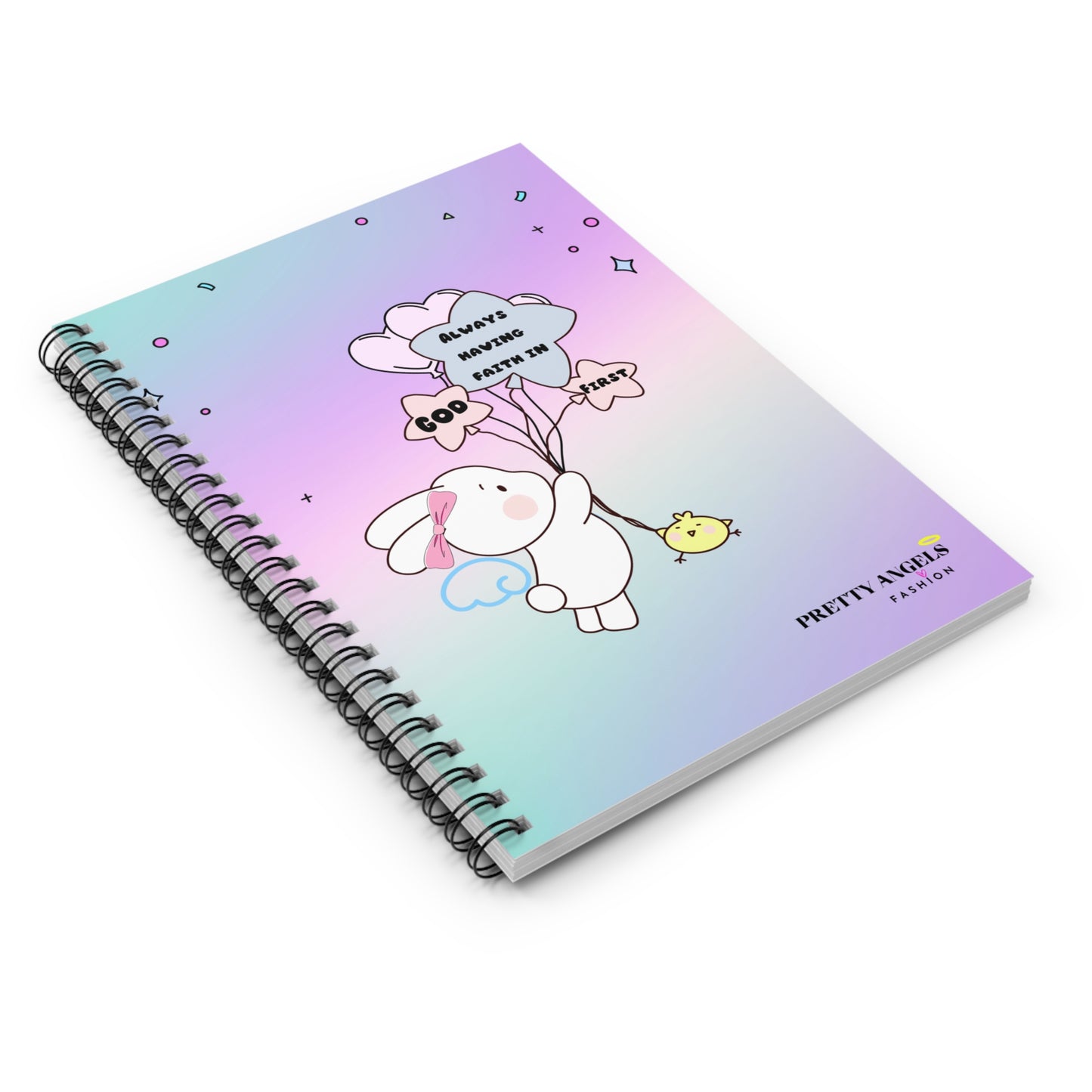 Motivational Spiral Notebook - 'Always Having Faith in God First'