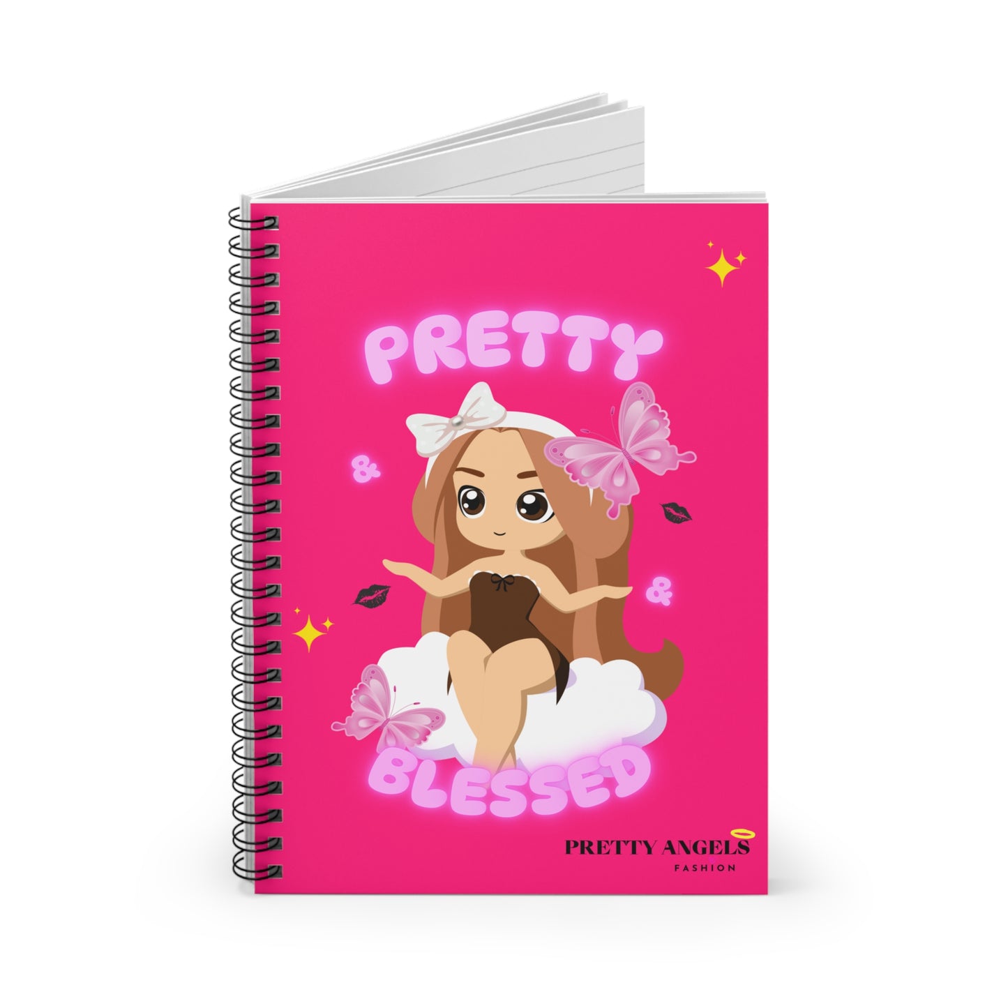 Pretty & Blessed Spiral Notebook for Inspirational Note-Taking