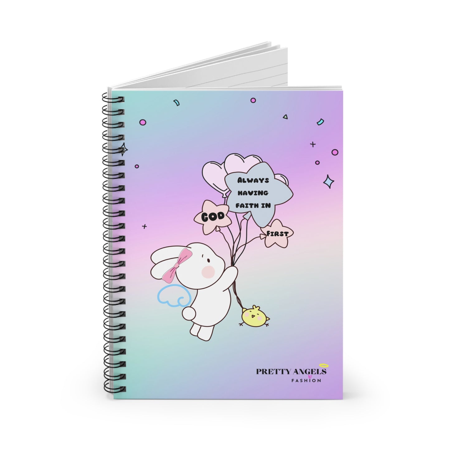 Motivational Spiral Notebook - 'Always Having Faith in God First'