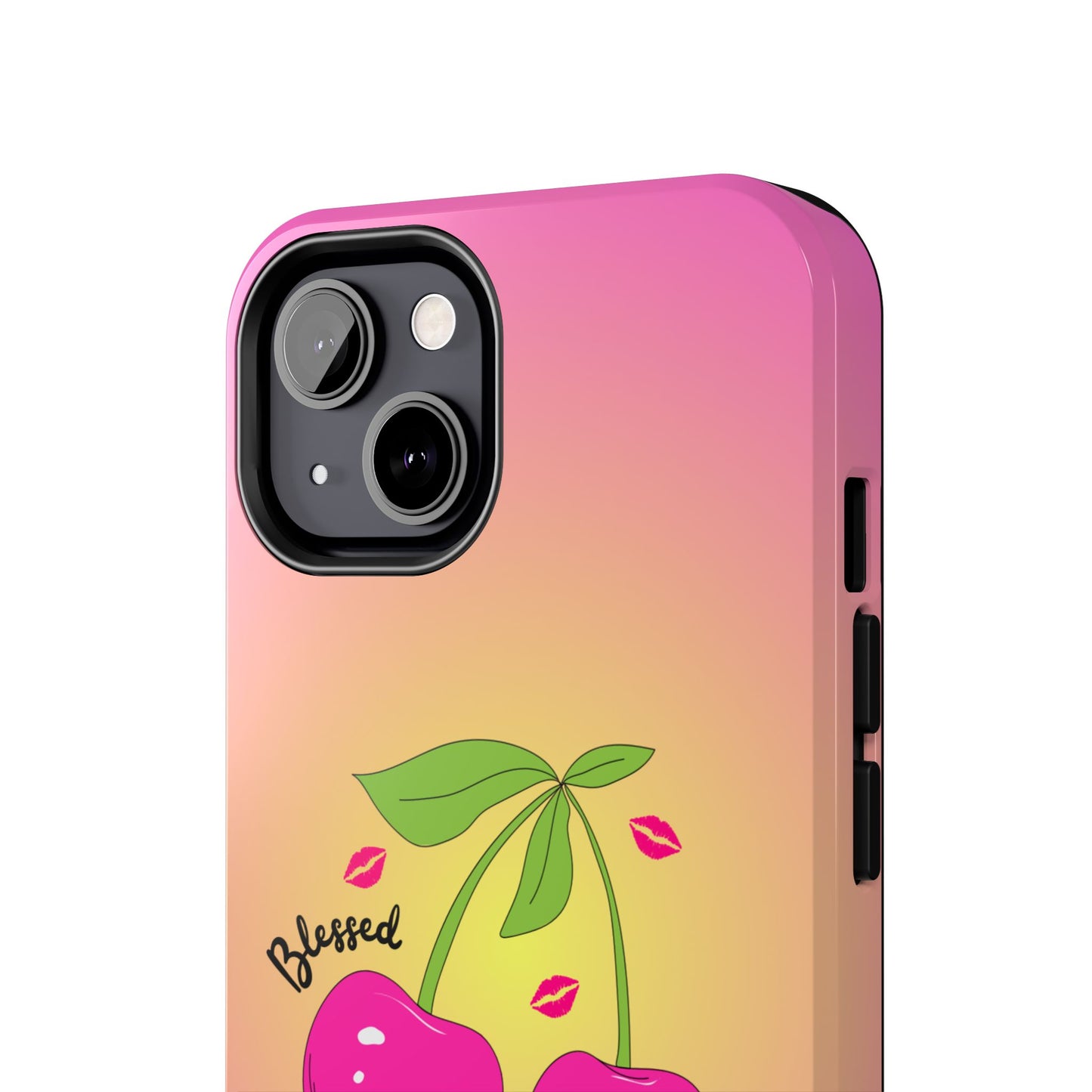 Hot Pink Cherry Blessed Baby Tough Phone Case