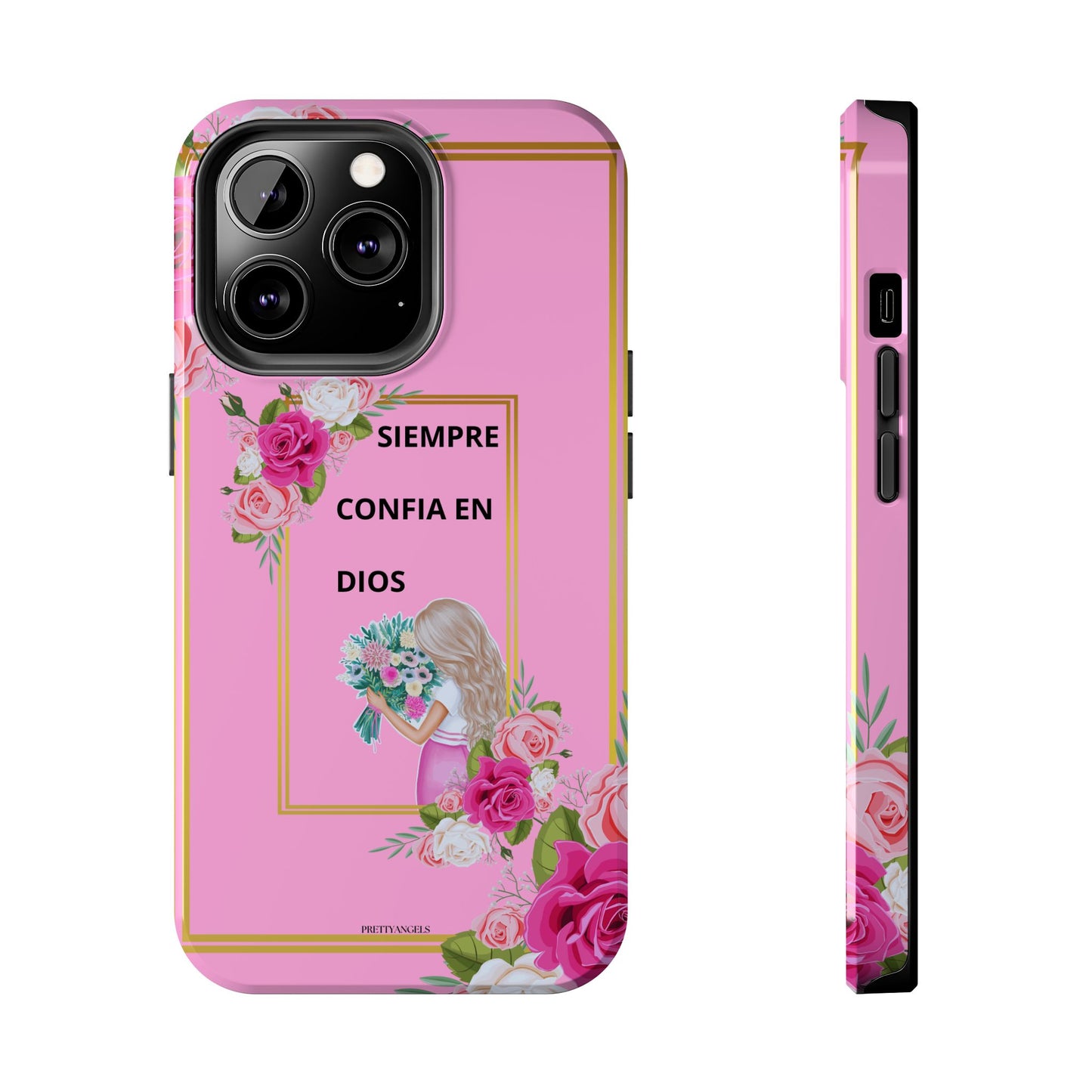 Pretty Pink 'Confia en Dios' Phone case