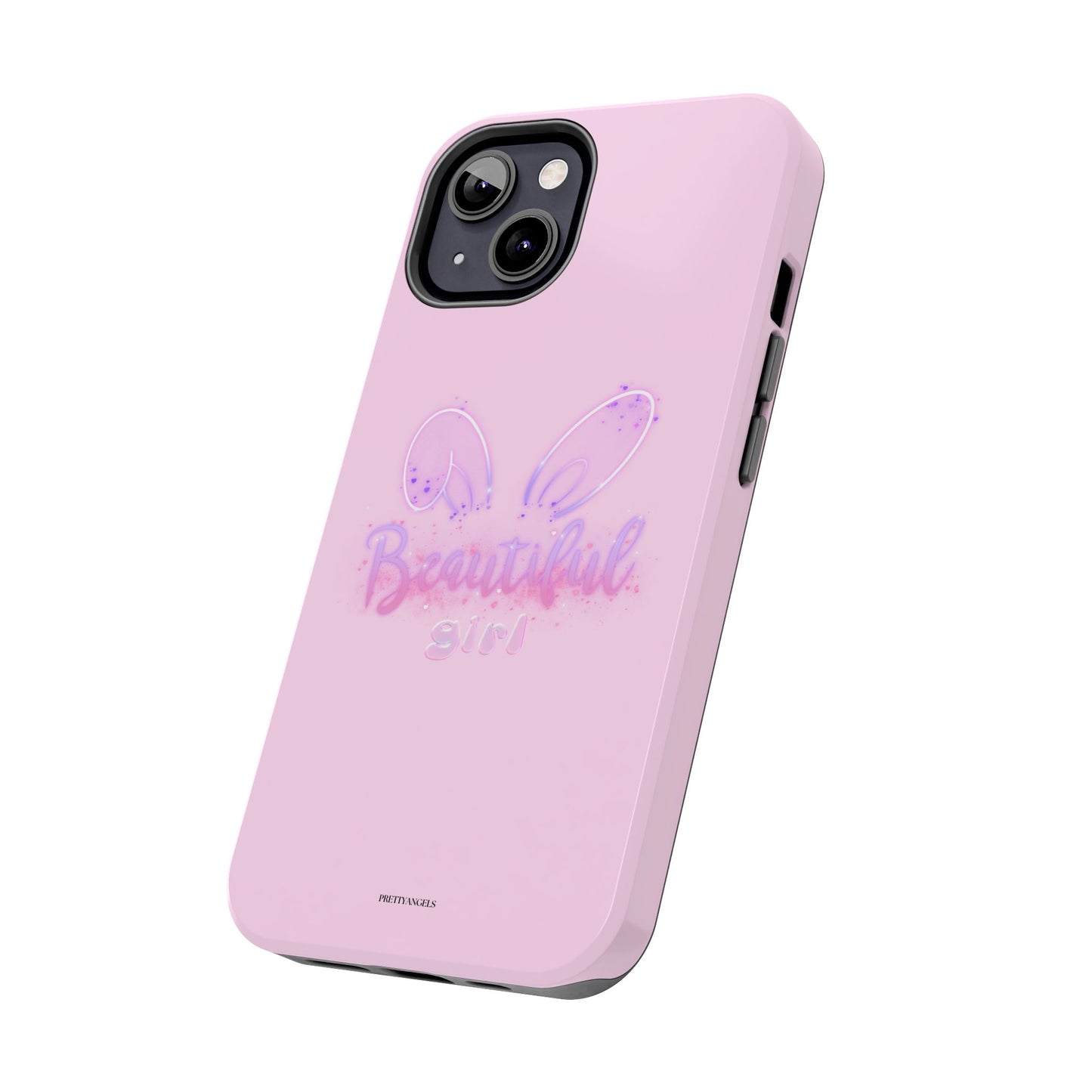 Beautiful Bunny Glow Light Pink Phone Case