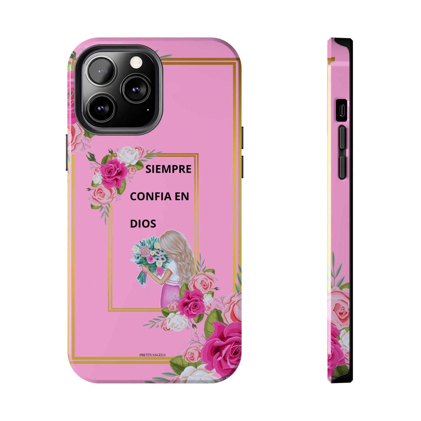 Pretty Pink 'Confia en Dios' Phone case