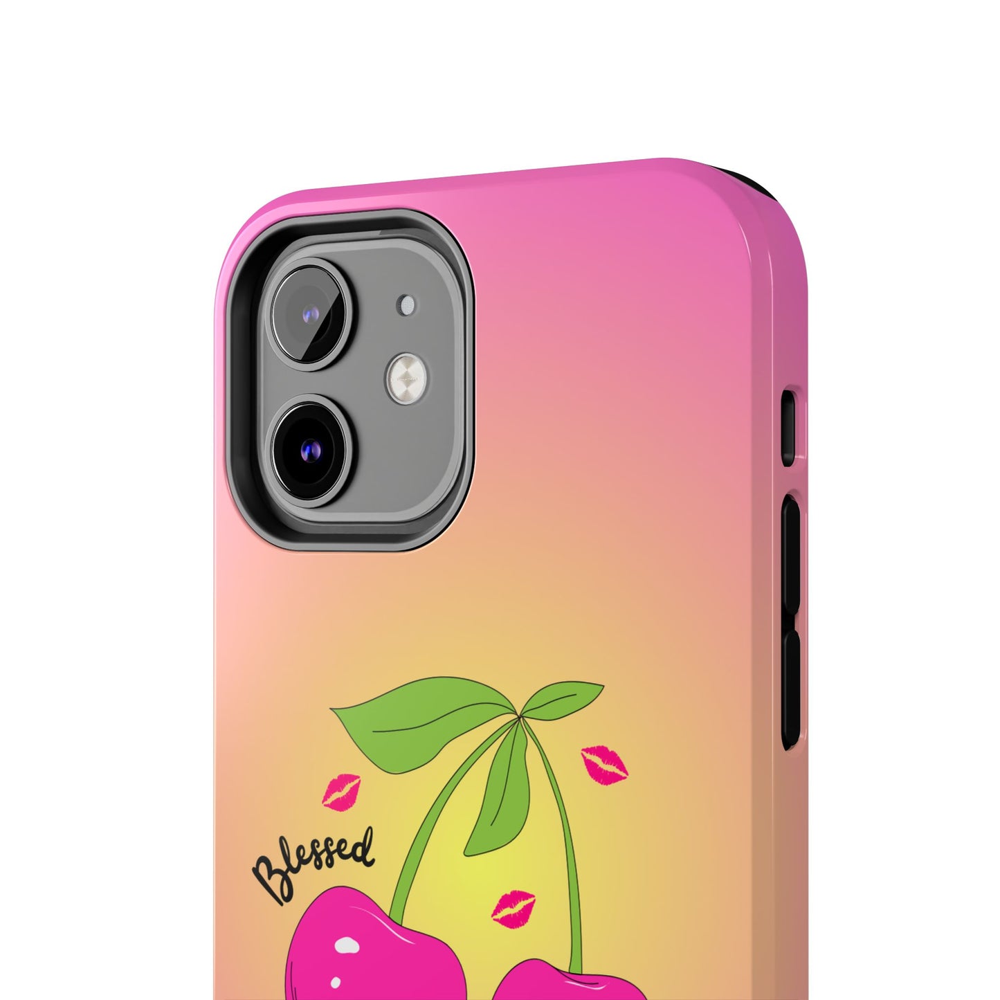 Hot Pink Cherry Blessed Baby Tough Phone Case