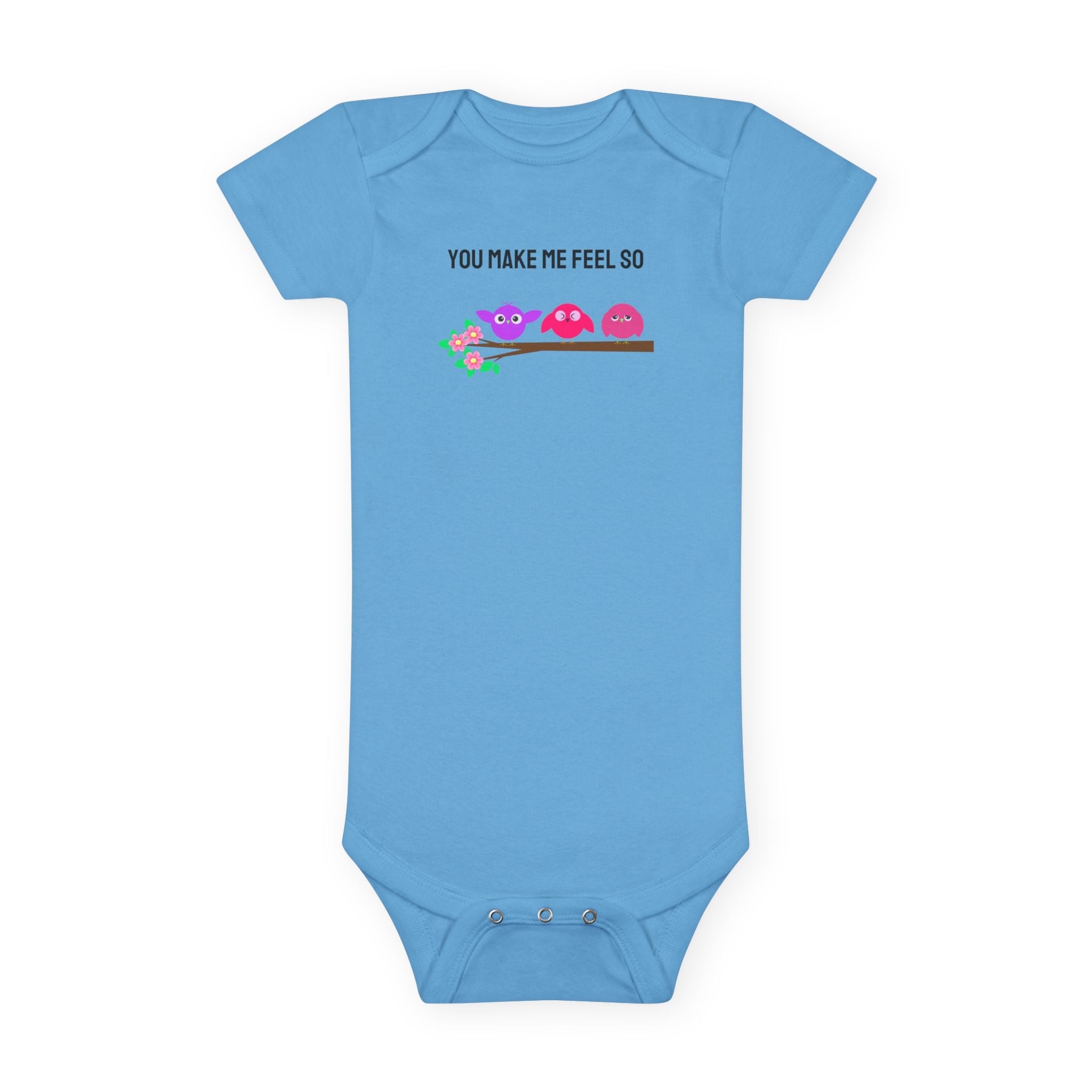 “You Make Me Feel So…”™ Mood Bird Baby Girl Onesie – Adorable Gerber® Cotton Bodysuit with 3 Emotional Baby Birds