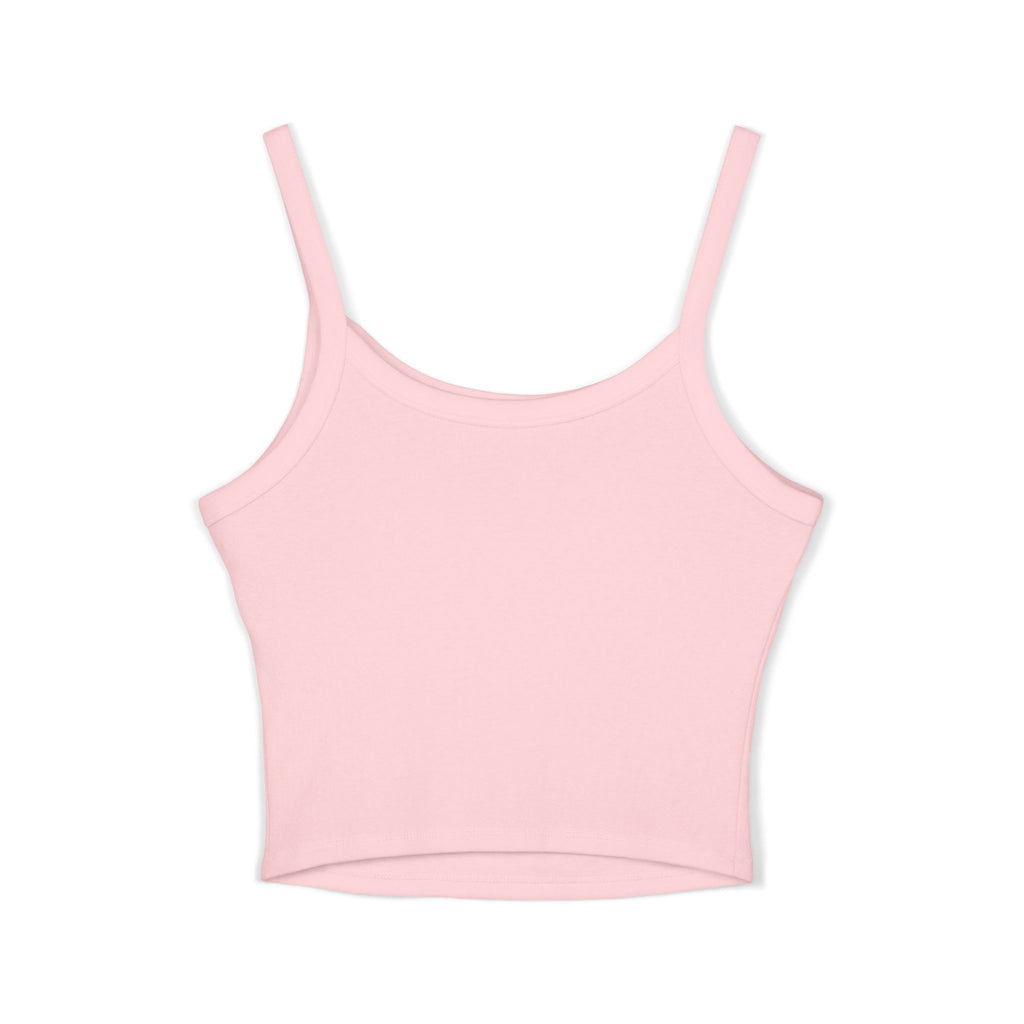 “Angel Since Birth” Tank Top - White & Pink Crop Top with Blue Wings | Girly Soft Aesthetic Shirt for Baddie Girls | Cute Bella+Canvas Fit