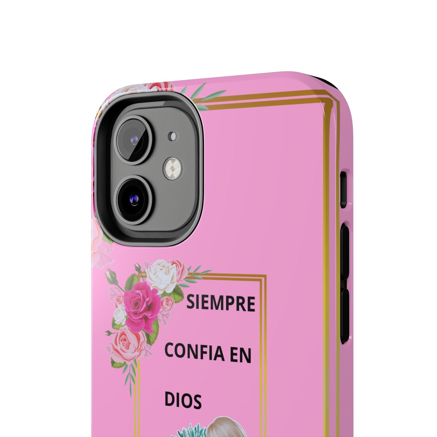 Pretty Pink 'Confia en Dios' Phone case