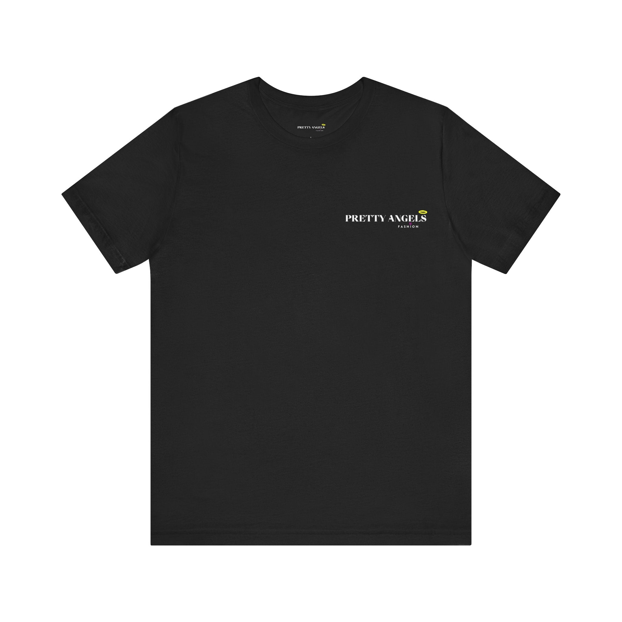 Las Niñas Bonitas No Criticamos (Back) Tee – Black Baddie Shirt with Grey Bunny & Pink Hearts | Cute Latina Soft Girl Graphic T-Shirt | Off-Duty Doll Tee