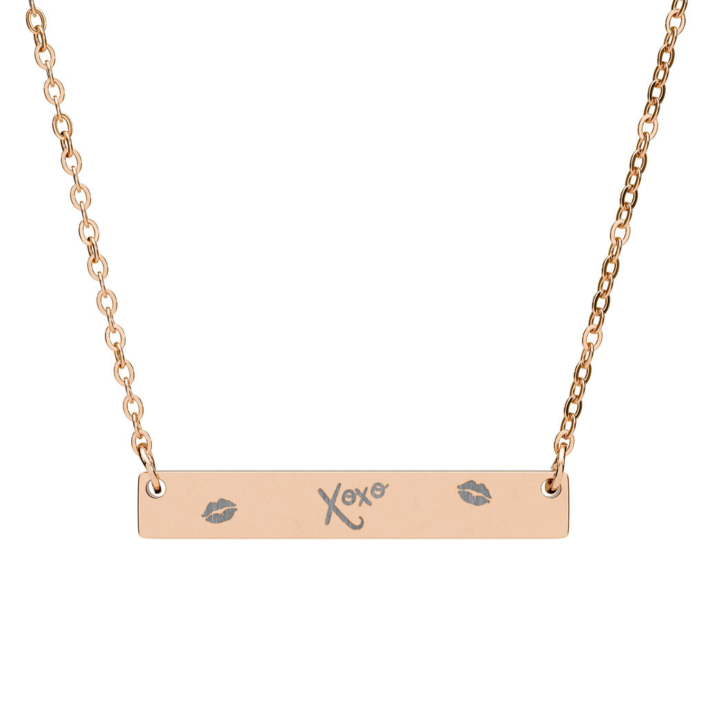 XOXO™ Minimal Bar Necklace — For Pretty Girls Who Love Simple Luxury