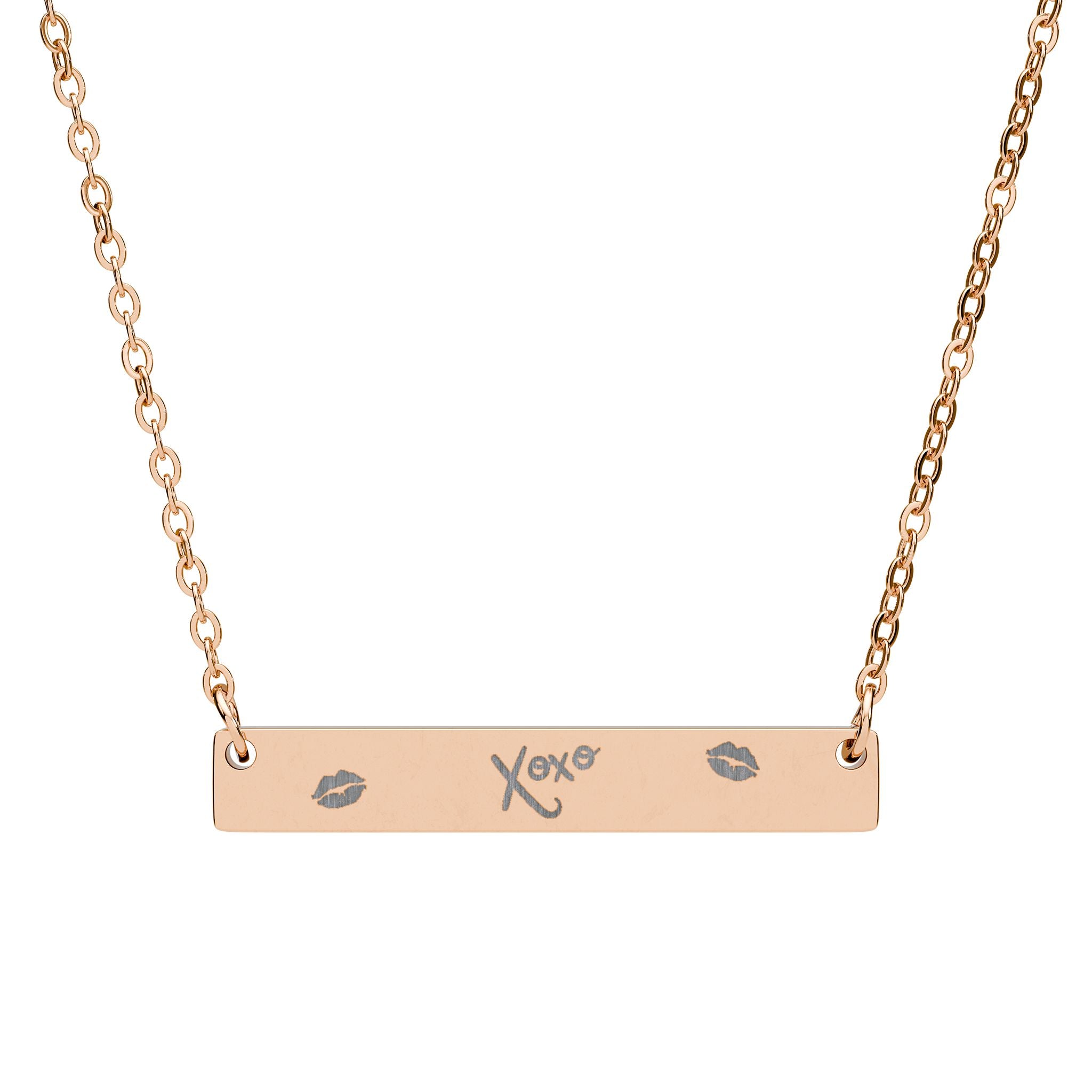XOXO™ Minimal Bar Necklace — For Pretty Girls Who Love Simple Luxury