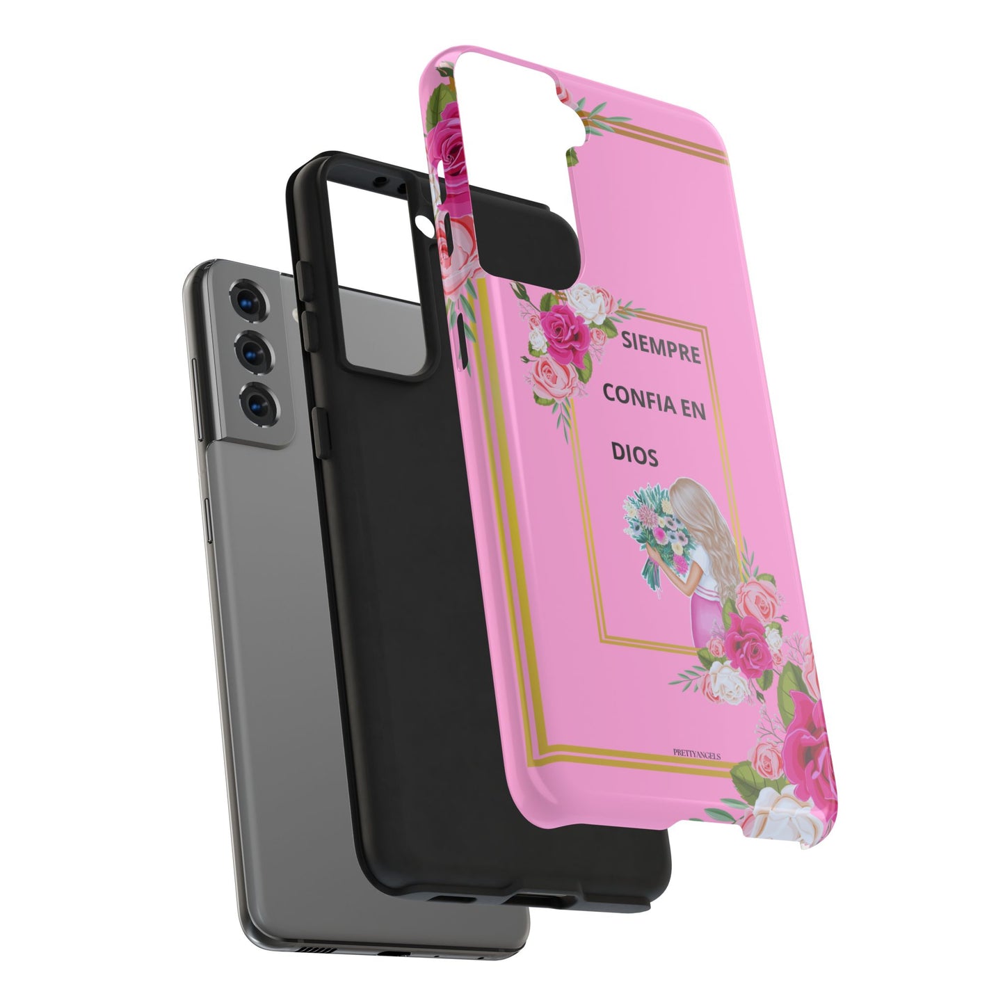 Pretty Pink 'Confia en Dios' Phone case