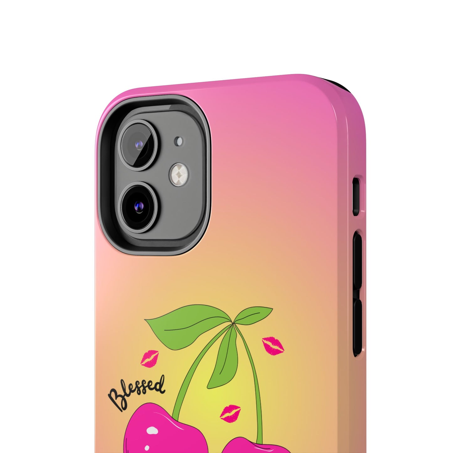 Hot Pink Cherry Blessed Baby Tough Phone Case