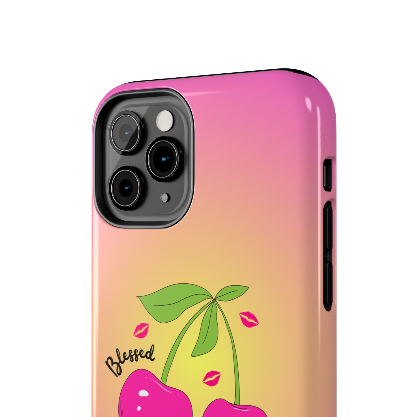 Hot Pink Cherry Blessed Baby Tough Phone Case