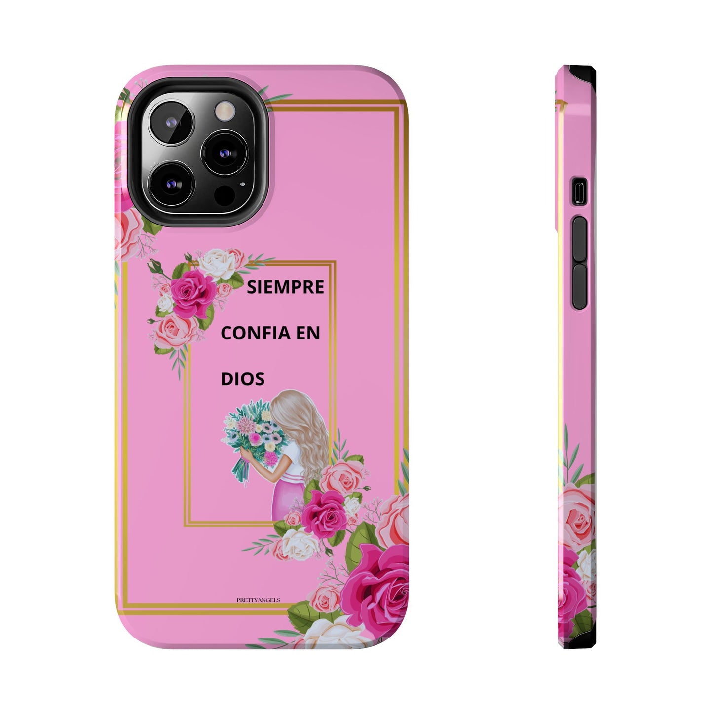 Pretty Pink 'Confia en Dios' Phone case