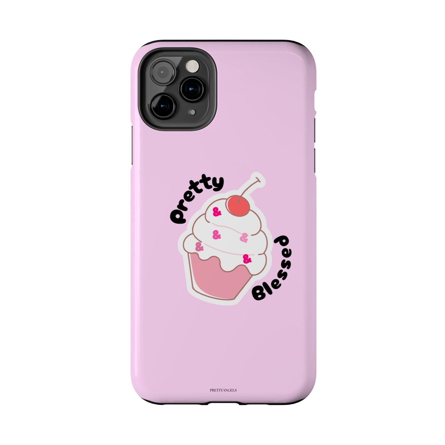 Pretty Blessed Cupcake Sprinkles Protective Phone Case