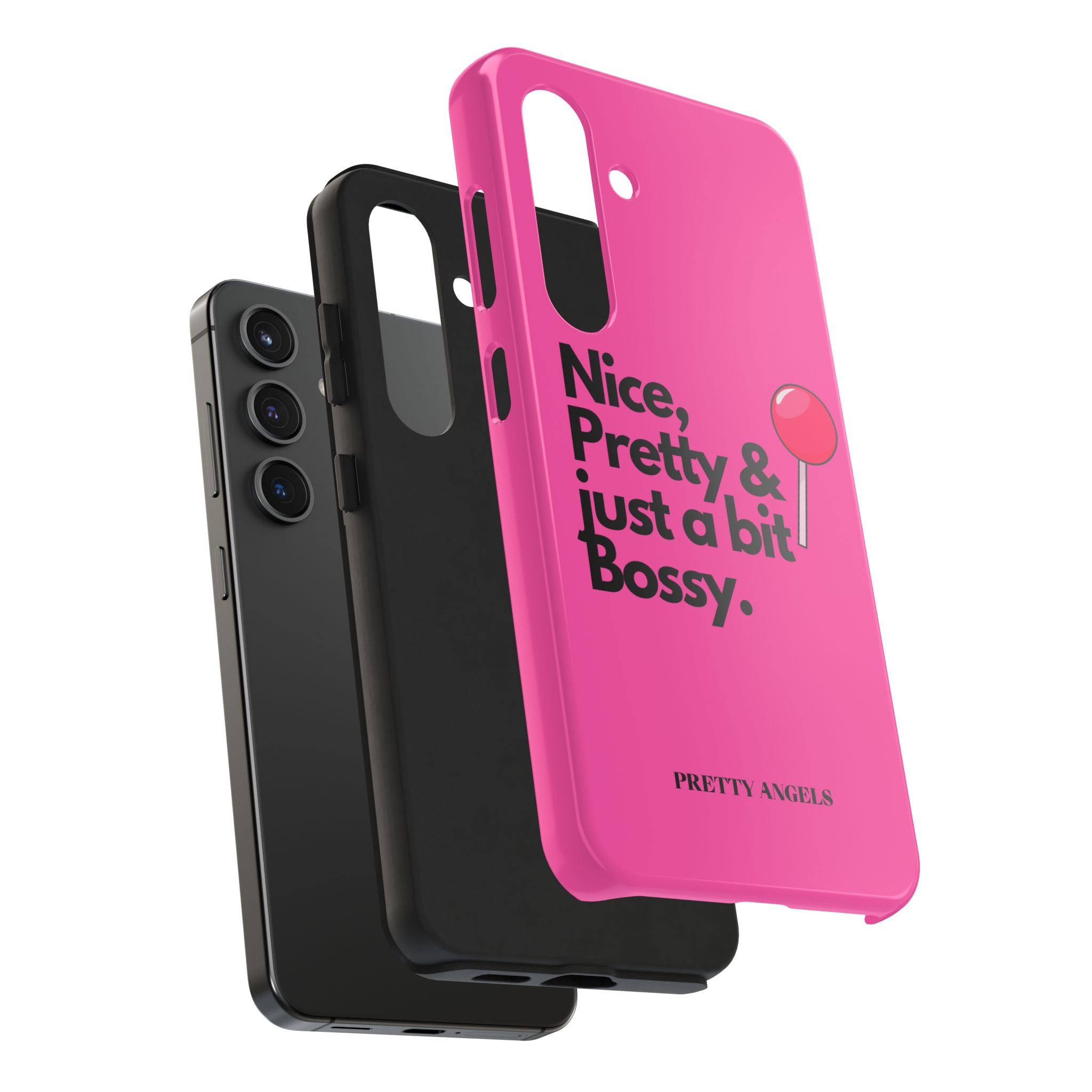 Nice Pretty & Just a Bit Bossy Pink Baddie Tough Phone Case