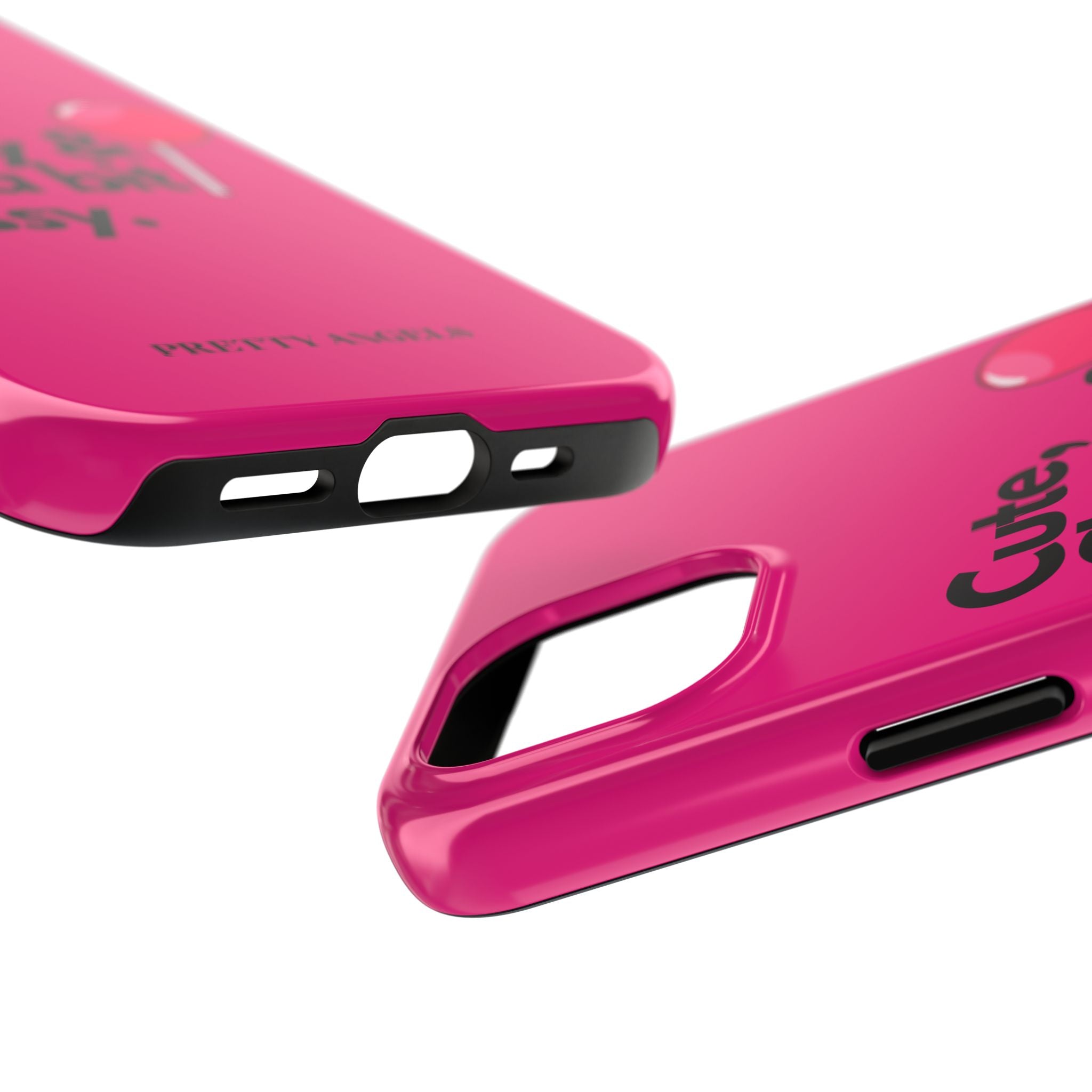 Cute Classy Just a Bit Sassy Hot Pink Phone Case — Lollipop Baddie Vibe Tough Phone Case