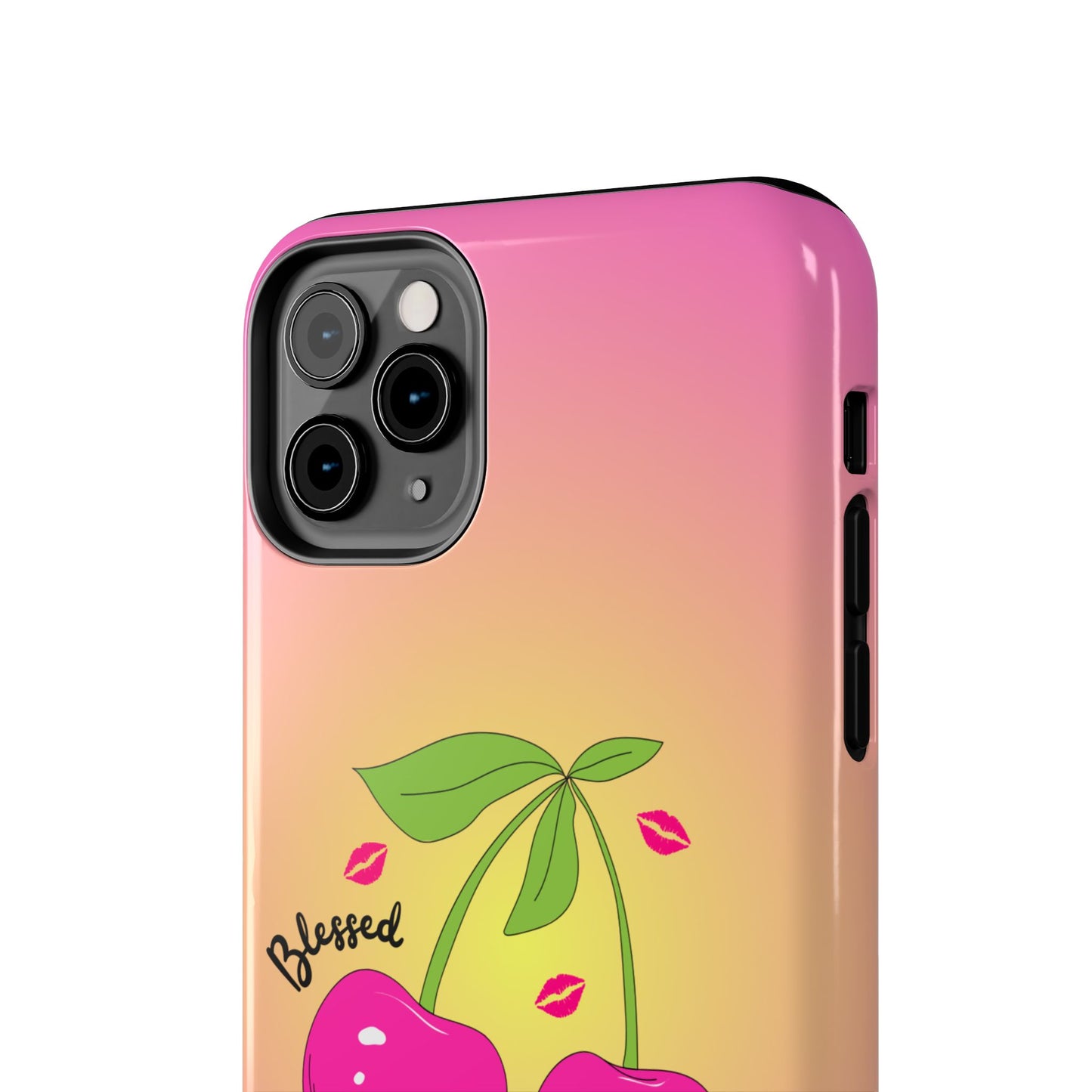 Hot Pink Cherry Blessed Baby Tough Phone Case