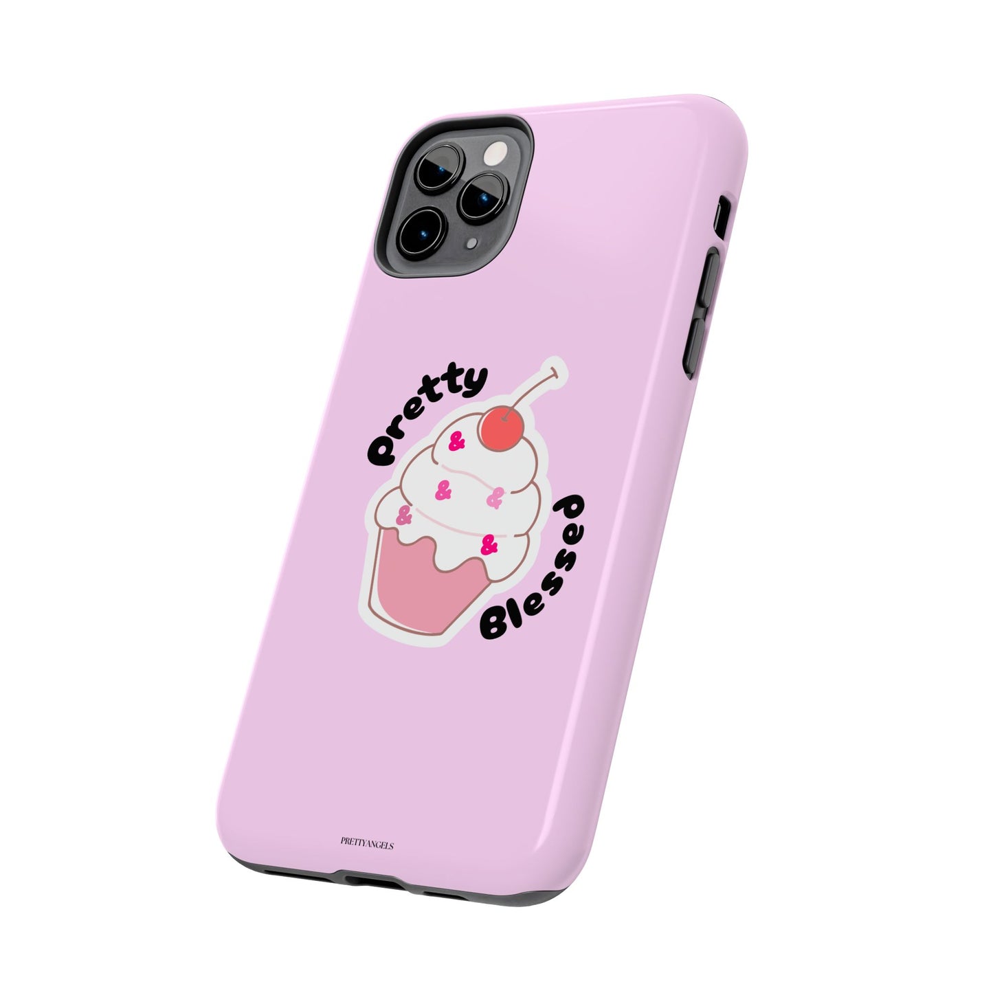 Pretty Blessed Cupcake Sprinkles Protective Phone Case