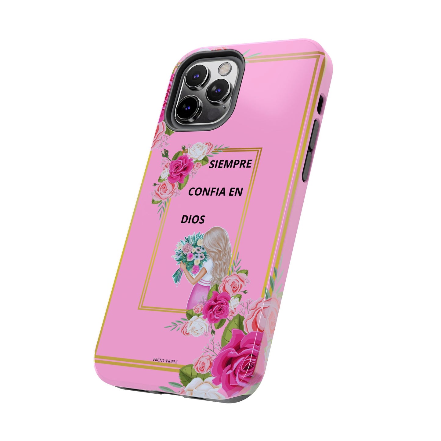 Pretty Pink 'Confia en Dios' Phone case