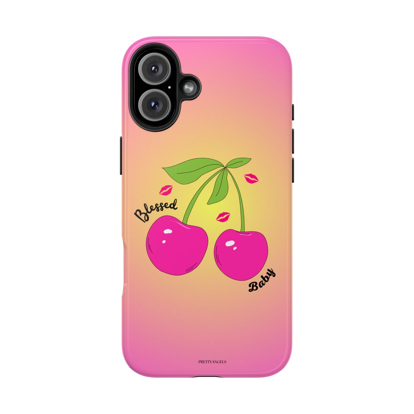 Hot Pink Cherry Blessed Baby Tough Phone Case