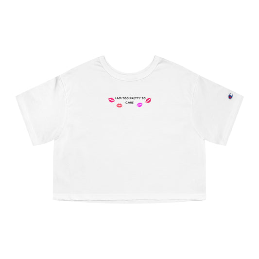 Too pretty Champion cropped shirt