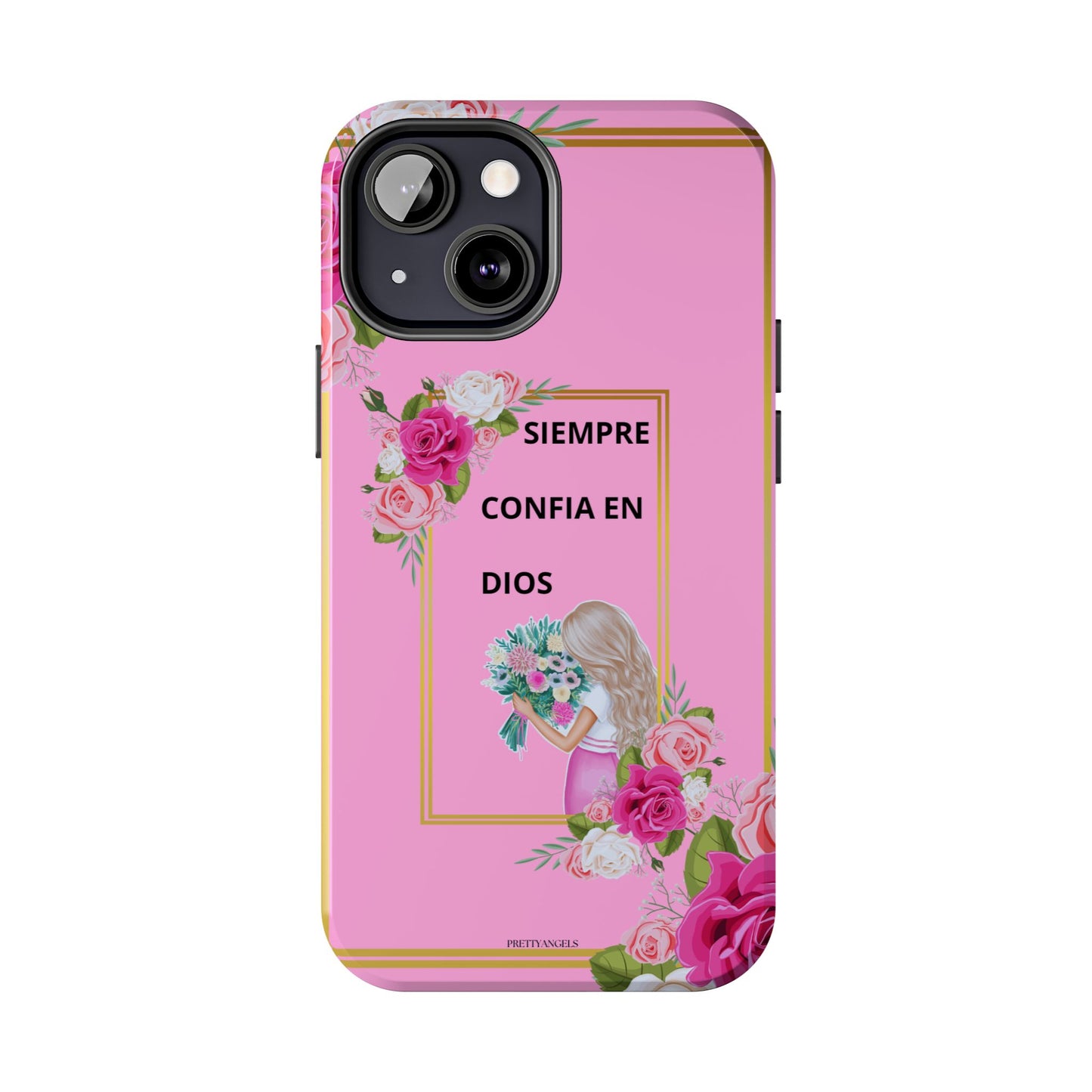 Pretty Pink 'Confia en Dios' Phone case