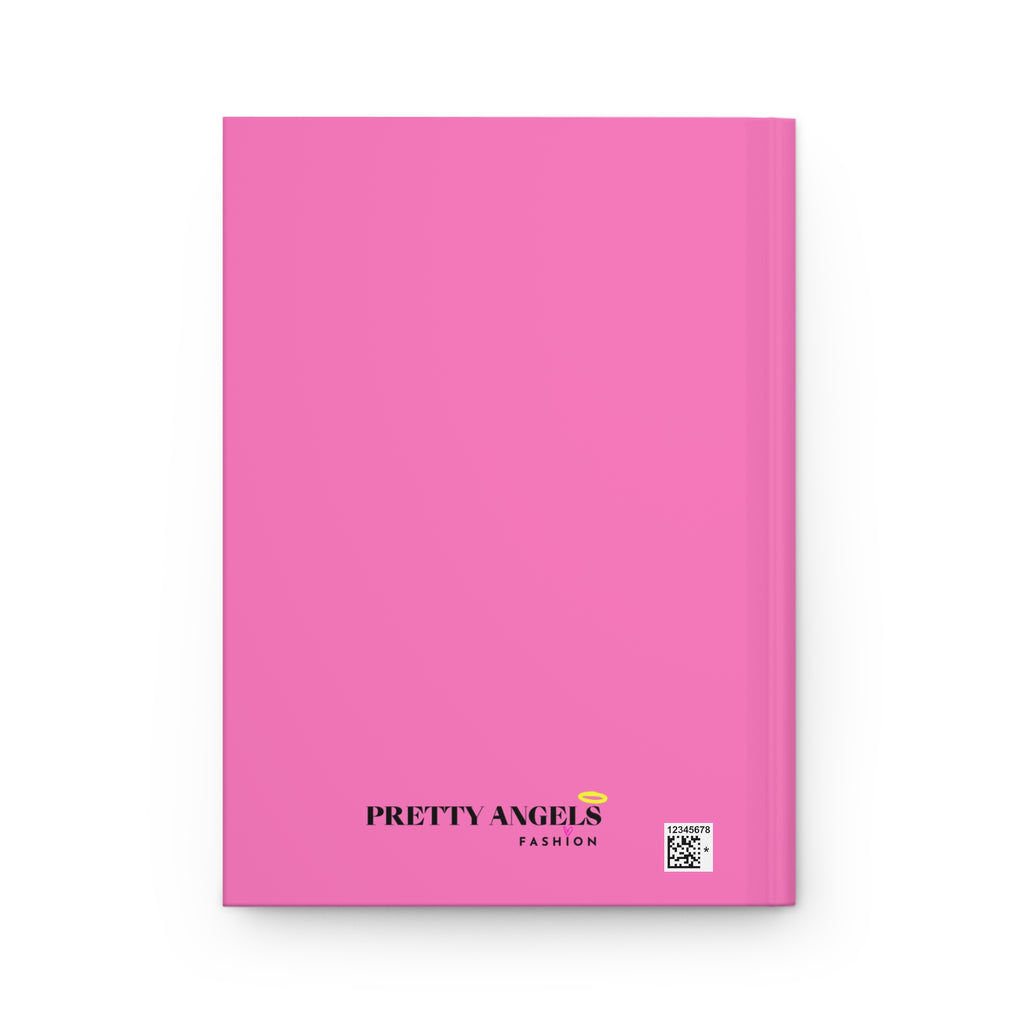 Pretty Hardcover Journal — "Para La Niña que fui antes" Cute Girl Hugging Stuffed Animal on Cloud