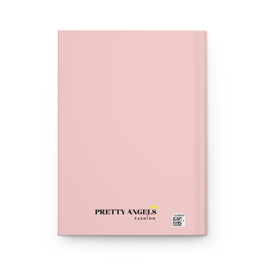 Pretty Thoughts Only Hardcover Journal — Cute Bunny Hugging Heart