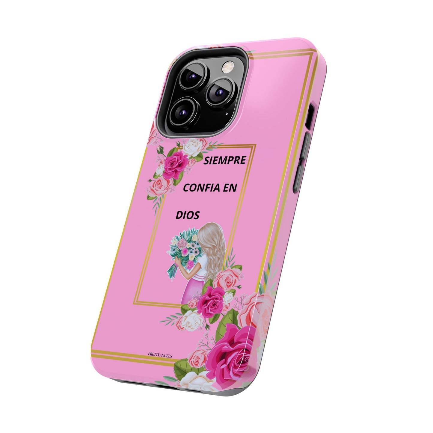 Pretty Pink 'Confia en Dios' Phone case