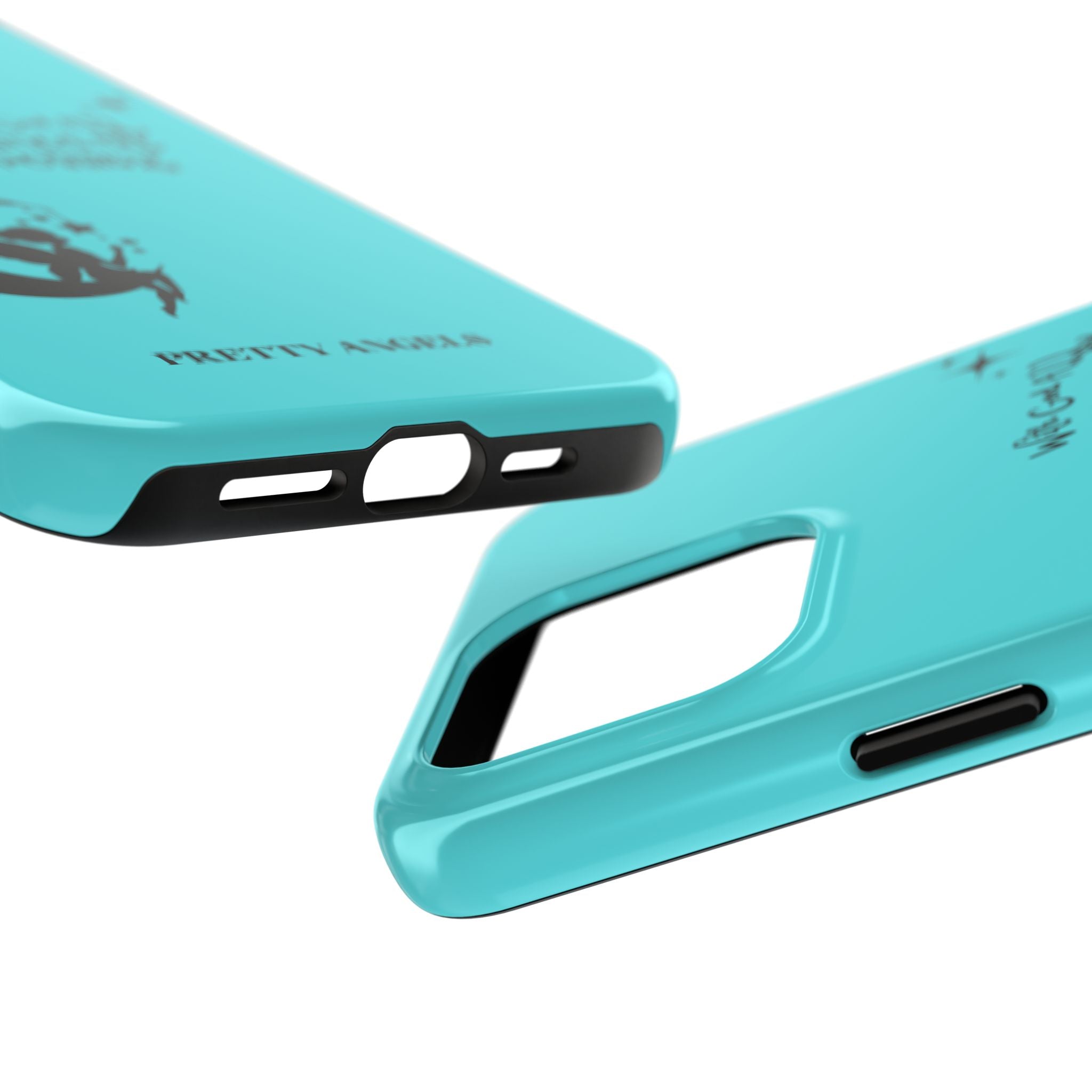“With God All Things Are Possible” Teal Fairy Moon Tough Phone Case