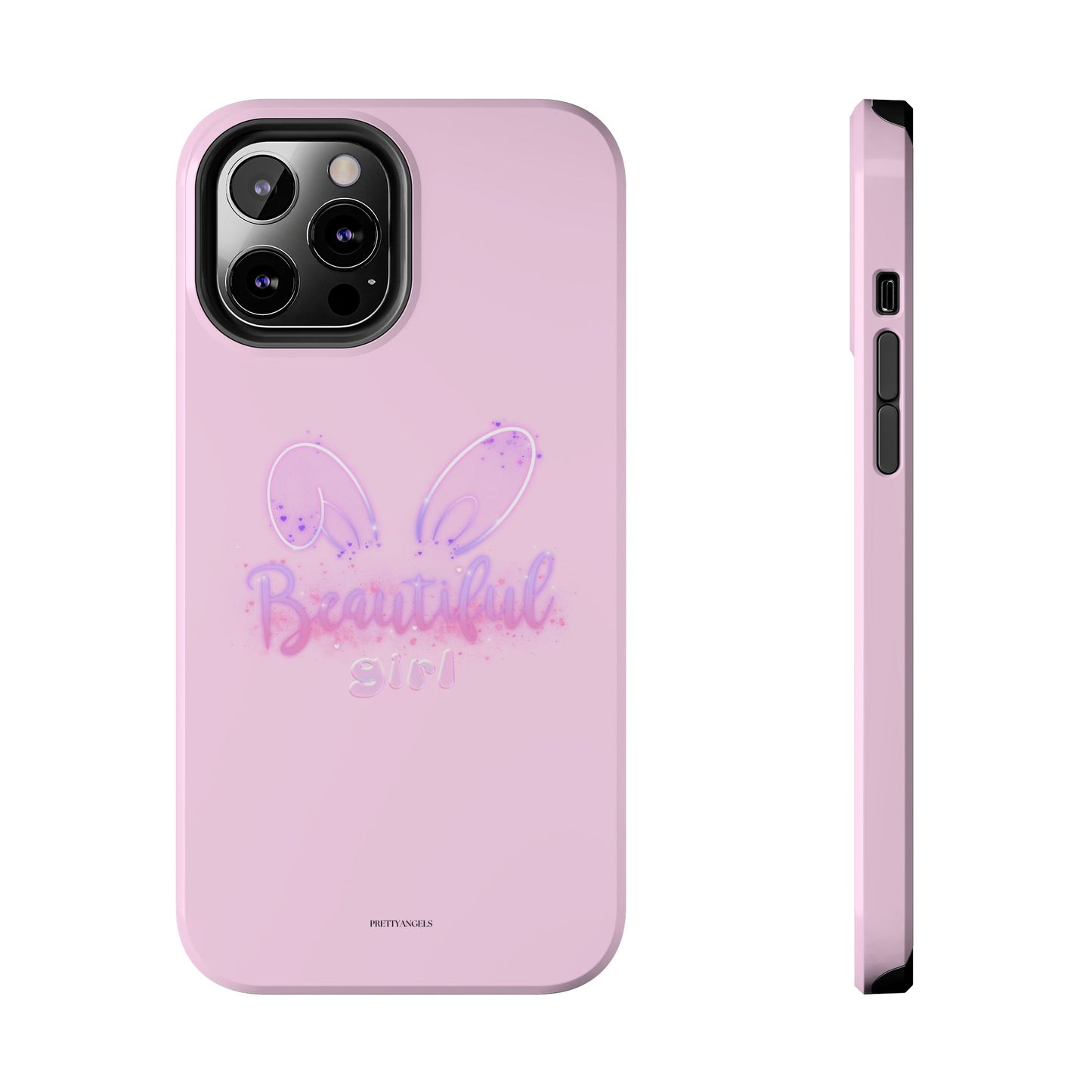 Beautiful Bunny Glow Light Pink Phone Case