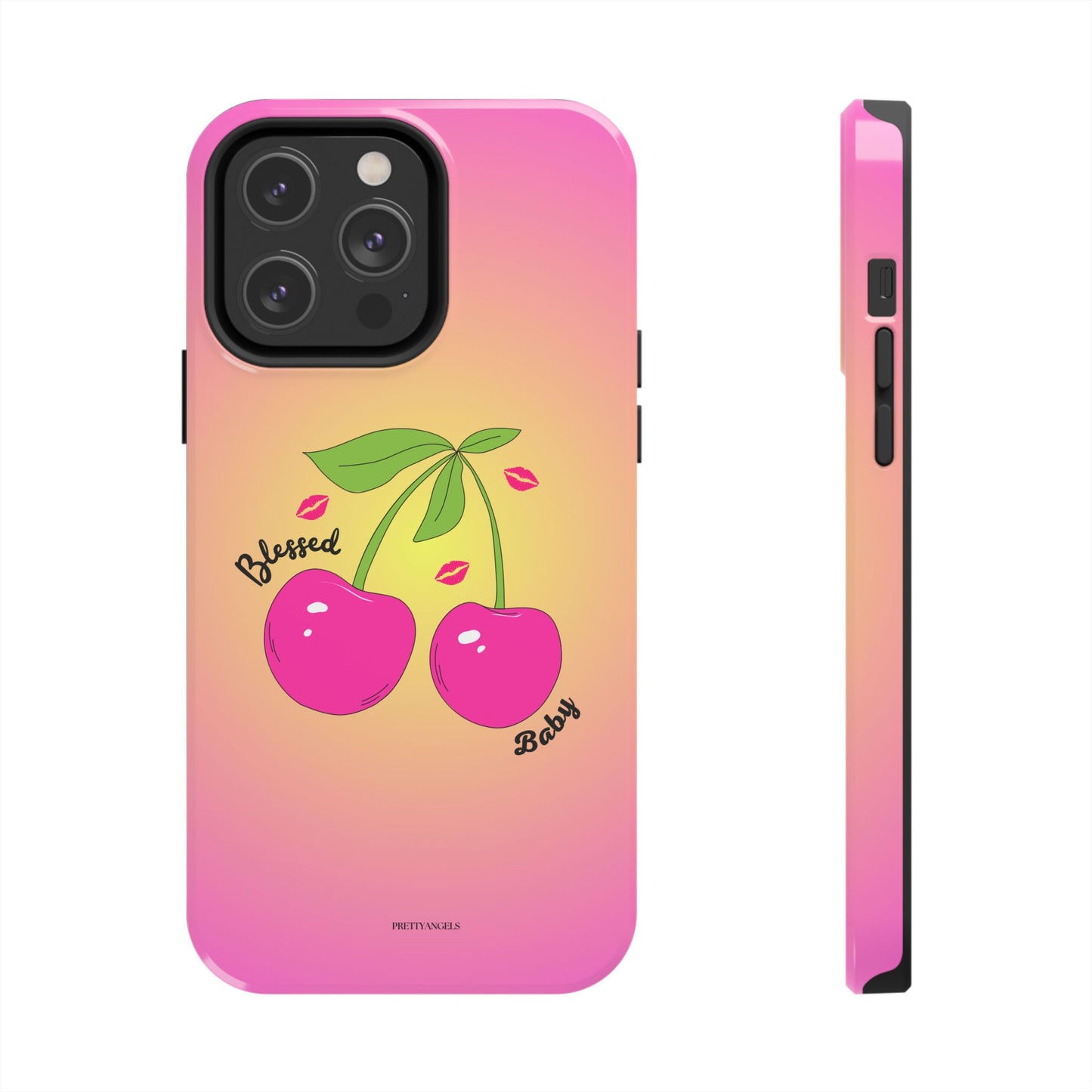 Hot Pink Cherry Blessed Baby Tough Phone Case