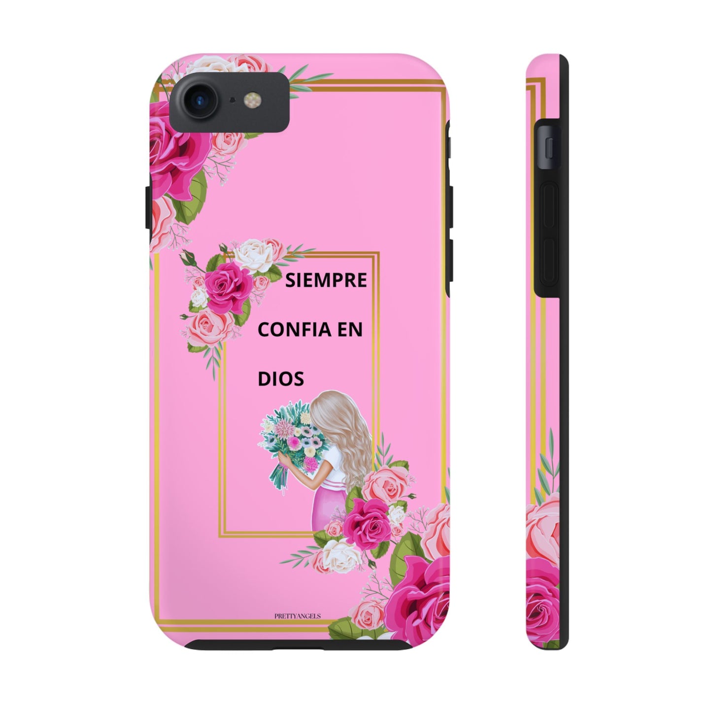 Pretty Pink 'Confia en Dios' Phone case