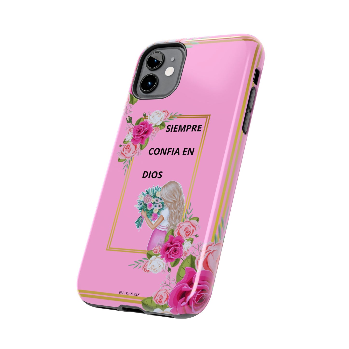 Pretty Pink 'Confia en Dios' Phone case