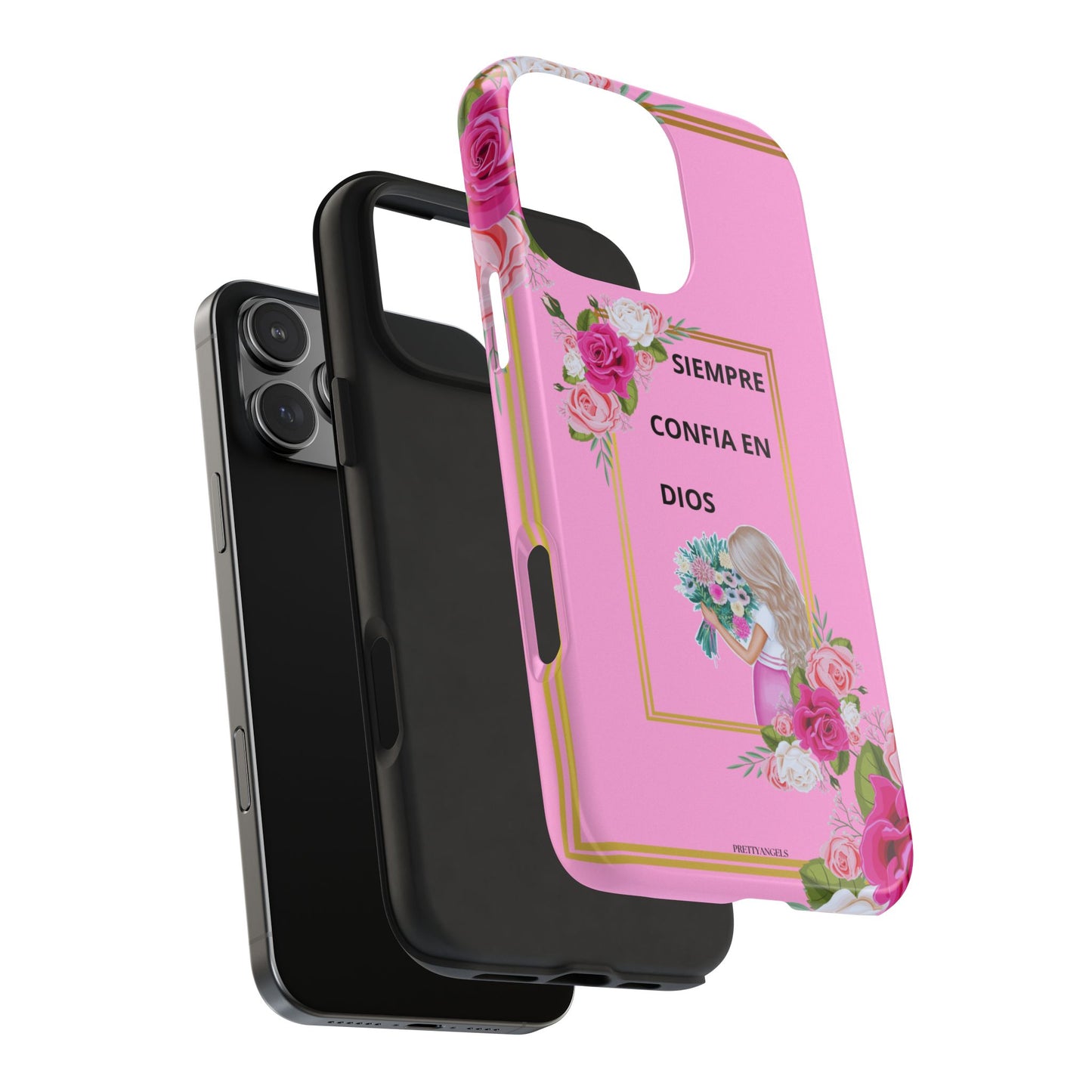 Pretty Pink 'Confia en Dios' Phone case