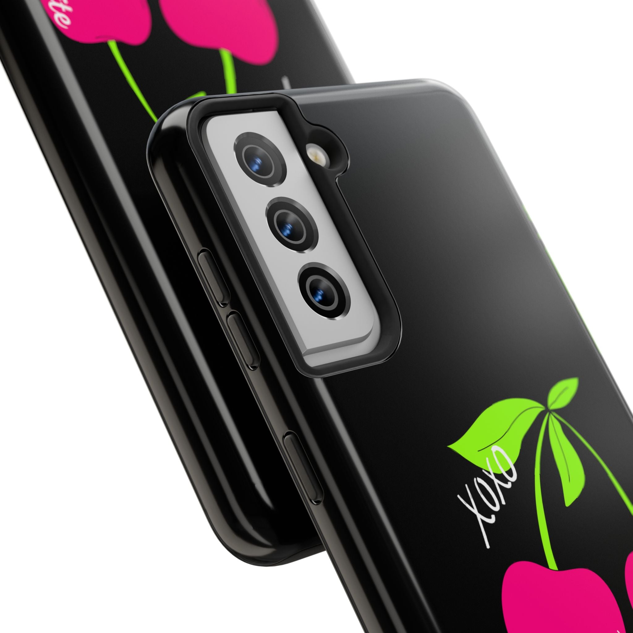 Tough Phone Case — 'God's Favorite' with Hot Pink Cherry