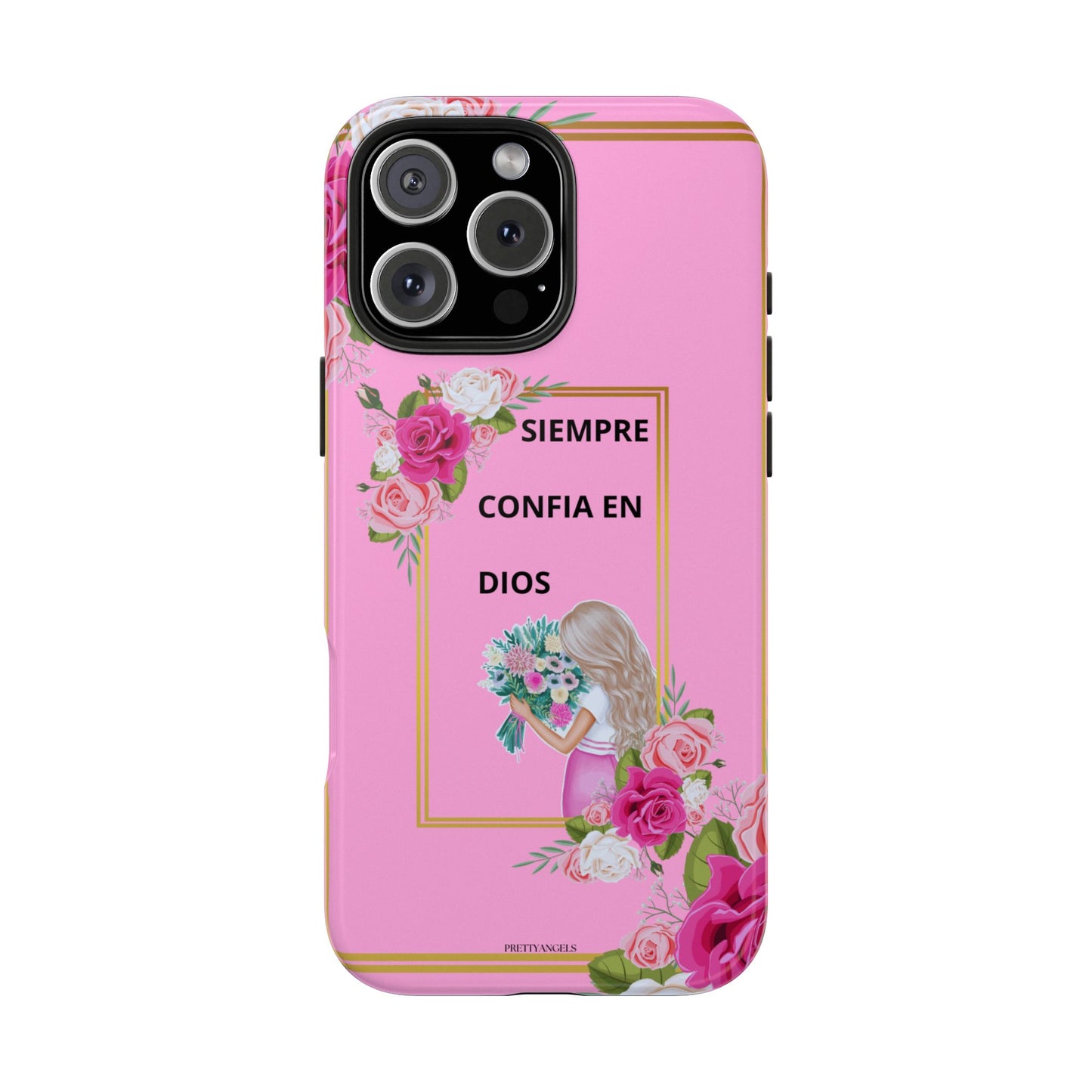 Pretty Pink 'Confia en Dios' Phone case