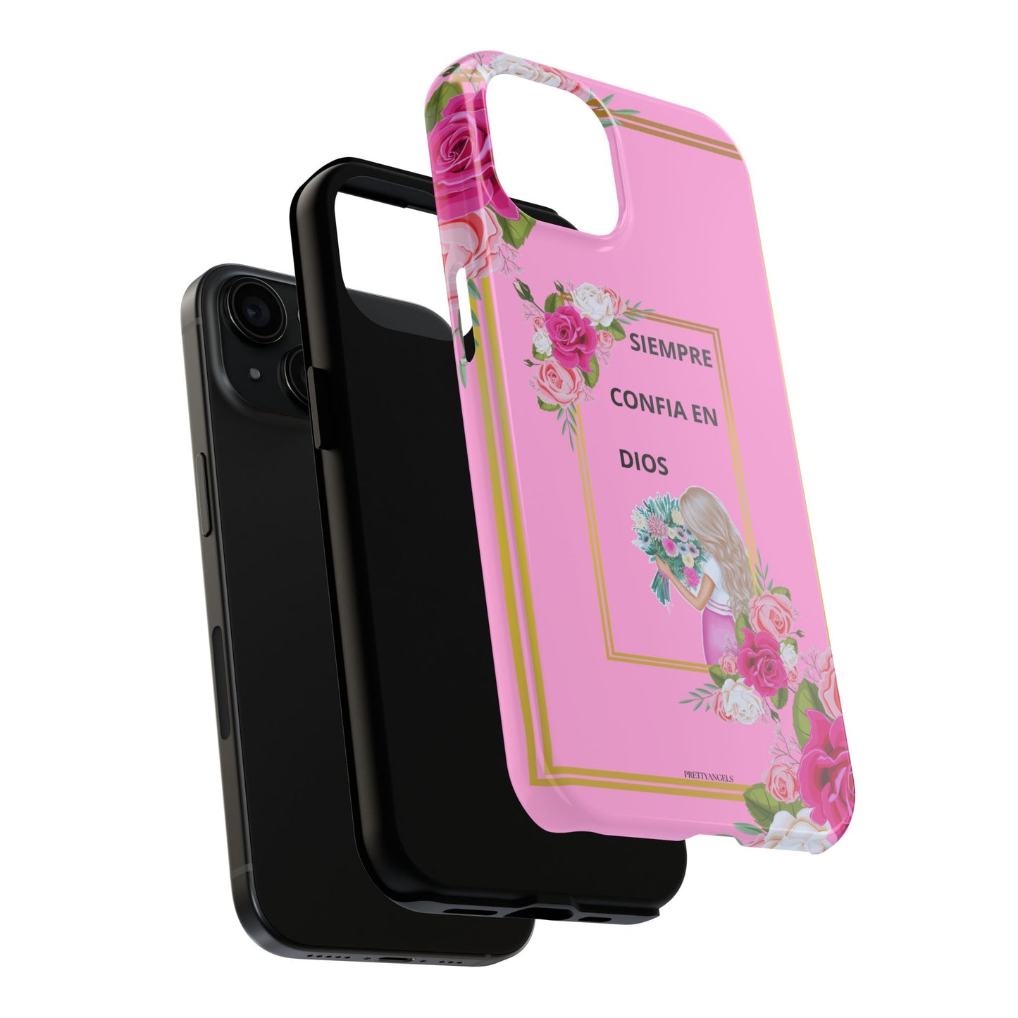 Pretty Pink 'Confia en Dios' Phone case