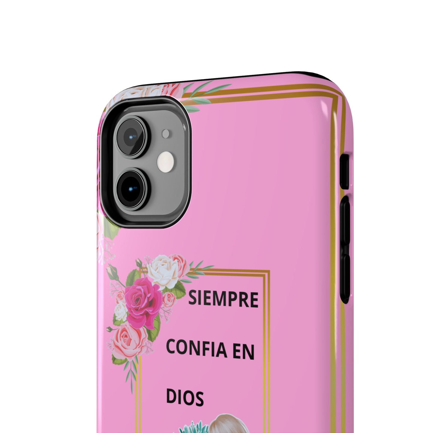 Pretty Pink 'Confia en Dios' Phone case