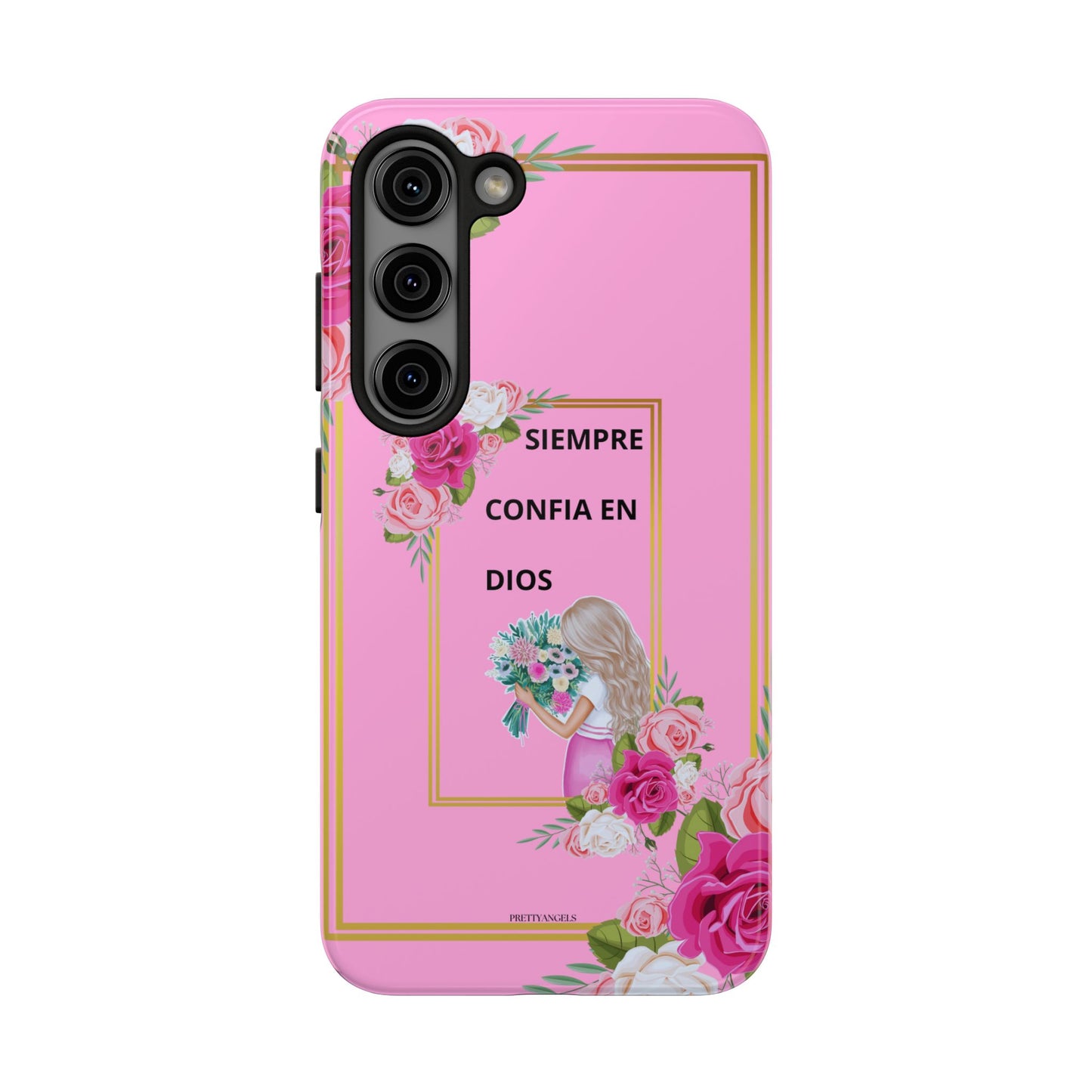 Pretty Pink 'Confia en Dios' Phone case