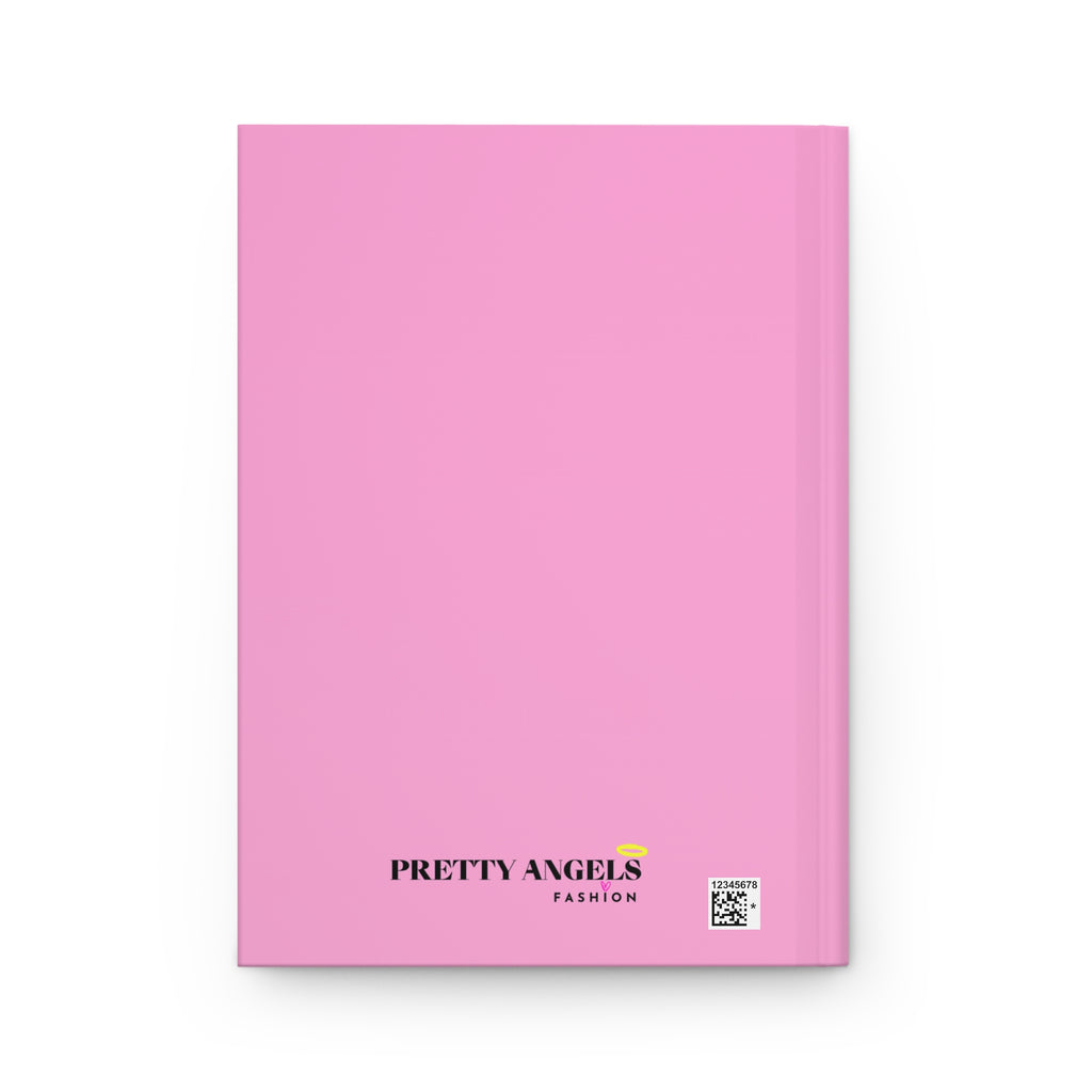 Hardcover Journal — “Pensamientos de una niña bonita” Cute Doll & Hearts