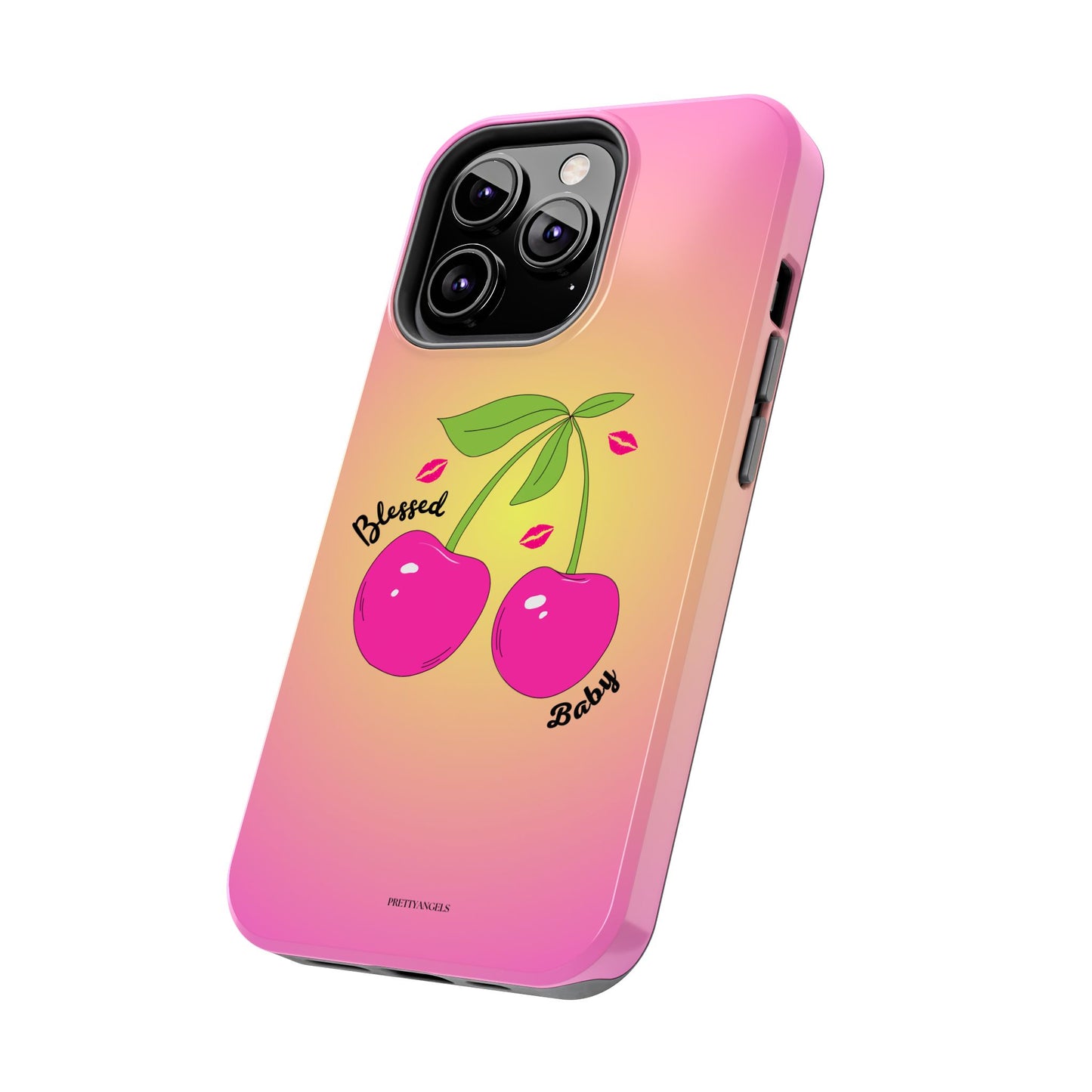 Hot Pink Cherry Blessed Baby Tough Phone Case