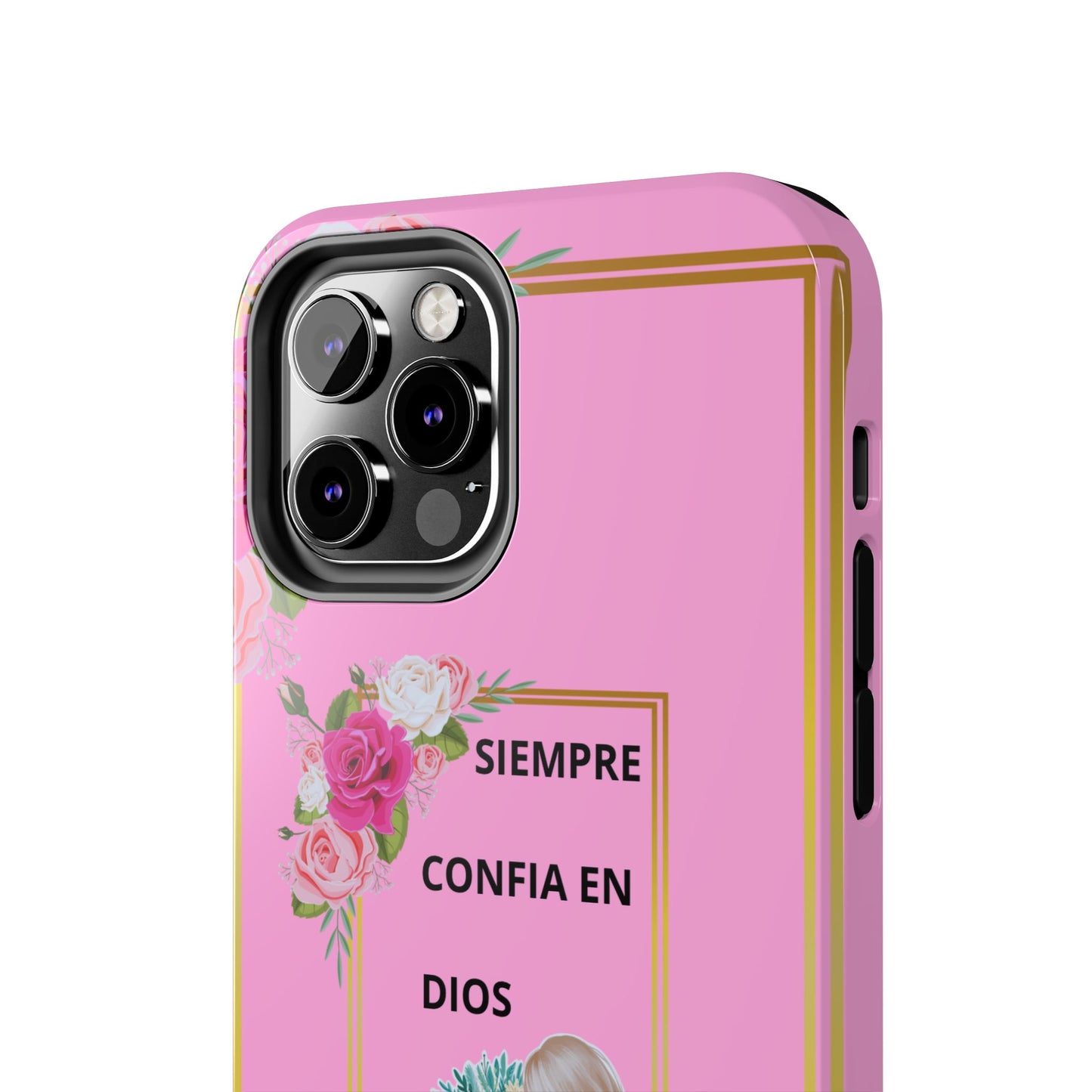 Pretty Pink 'Confia en Dios' Phone case