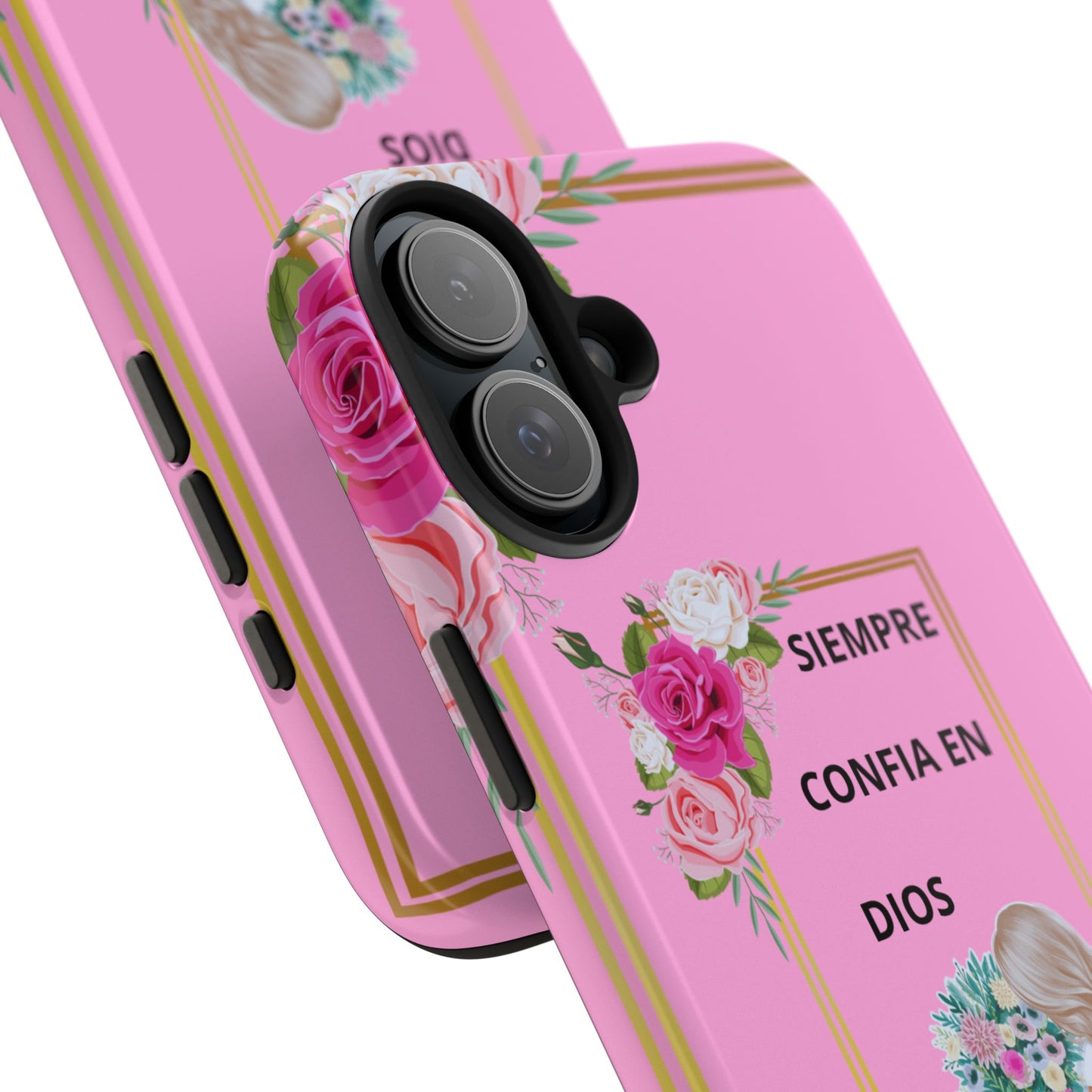 Pretty Pink 'Confia en Dios' Phone case