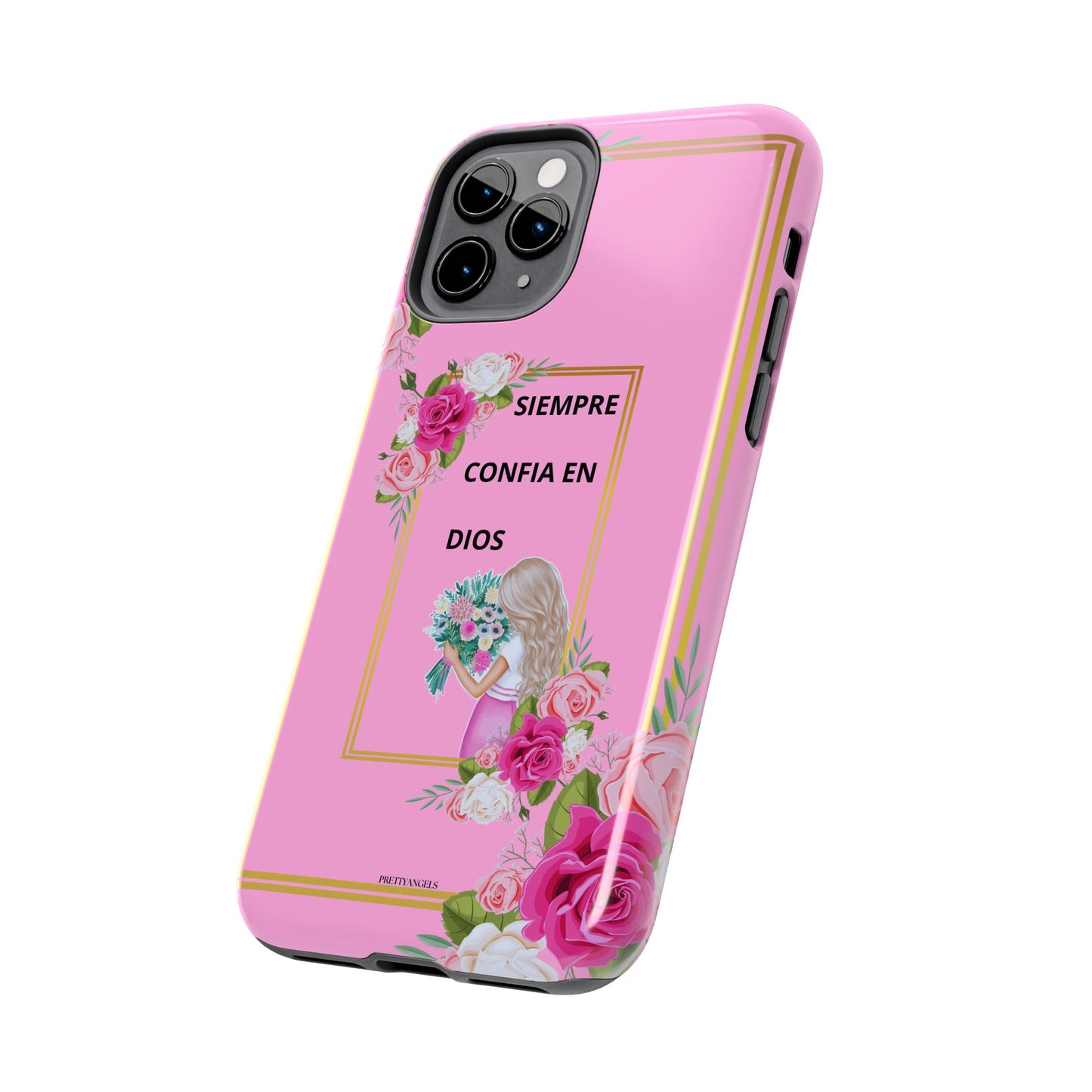 Pretty Pink 'Confia en Dios' Phone case