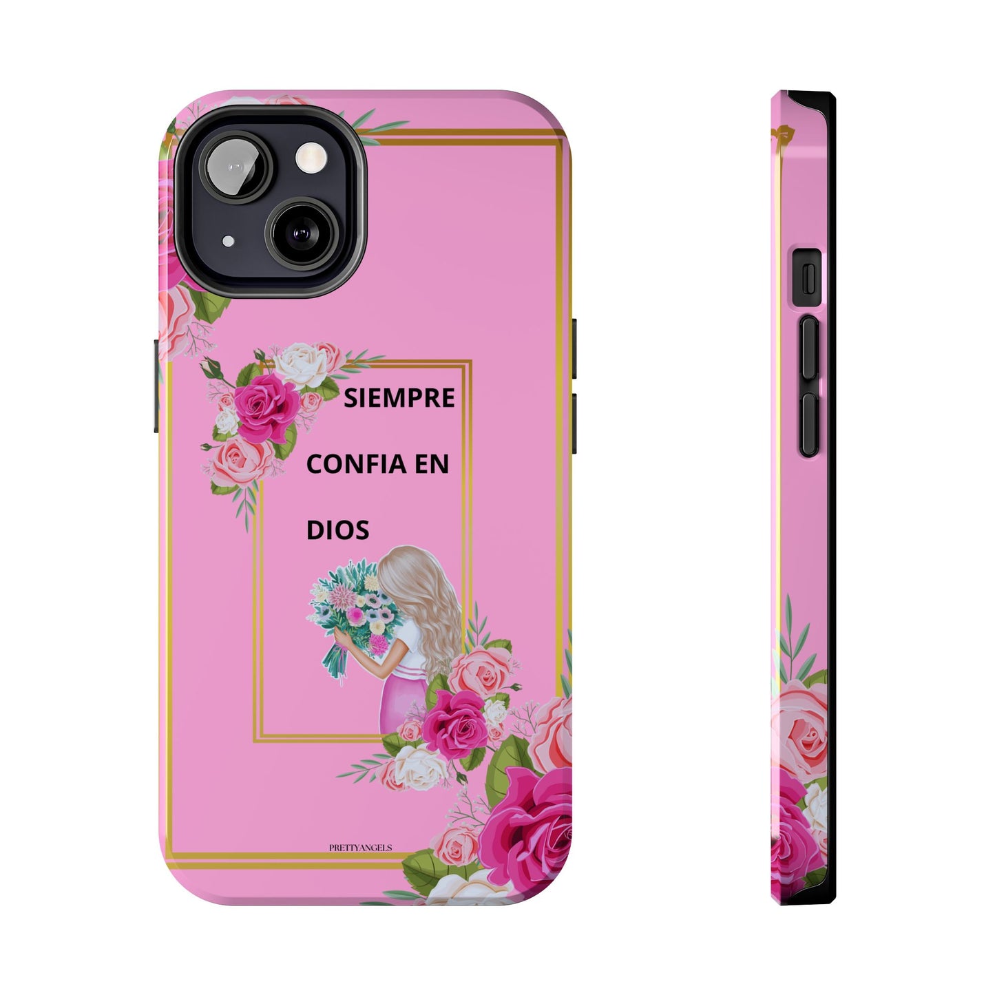 Pretty Pink 'Confia en Dios' Phone case