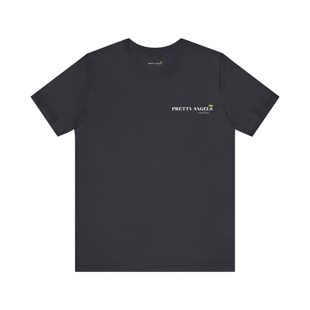 Las Niñas Bonitas No Criticamos (Back) Tee – Black Baddie Shirt with Grey Bunny & Pink Hearts | Cute Latina Soft Girl Graphic T-Shirt | Off-Duty Doll Tee