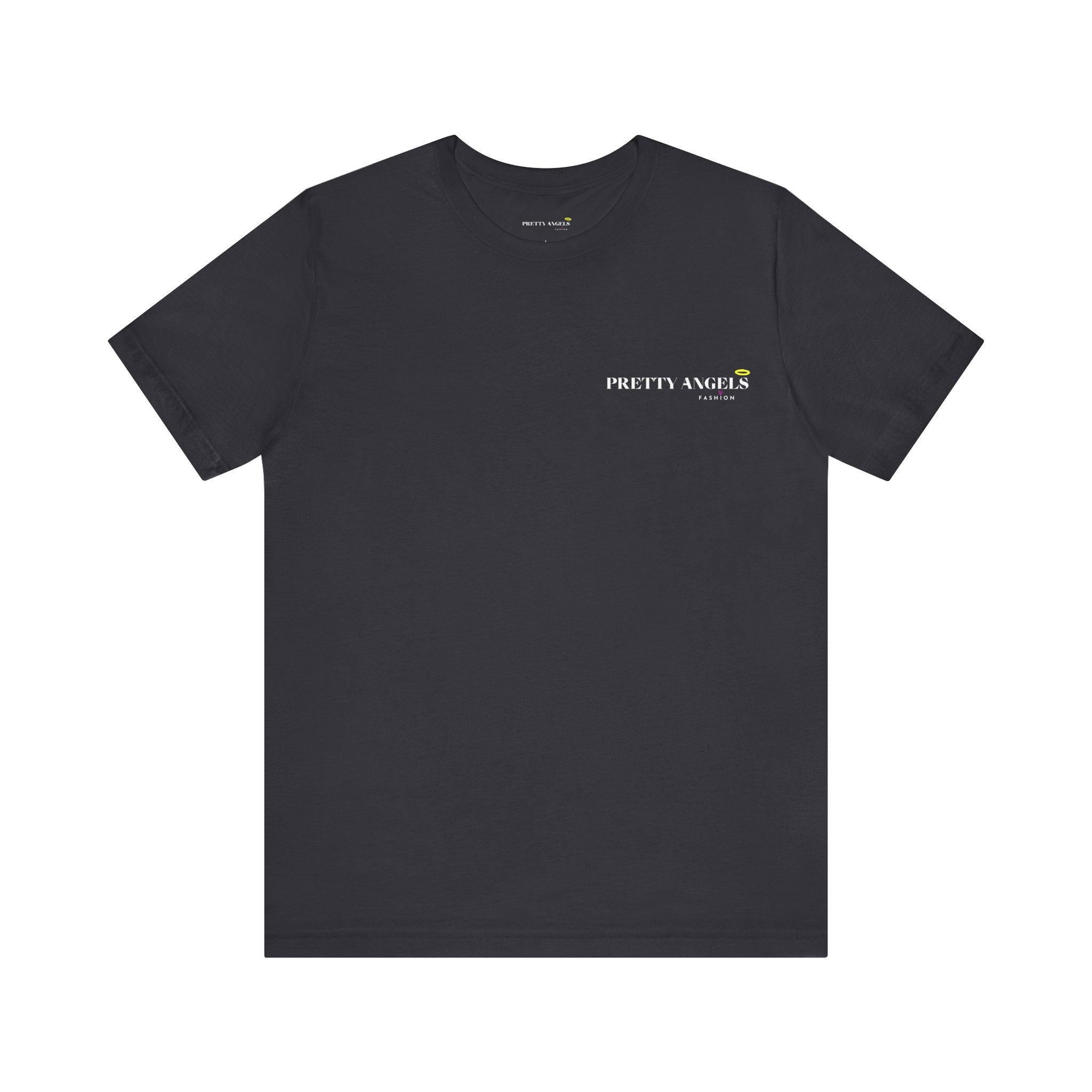 Las Niñas Bonitas No Criticamos (Back) Tee – Black Baddie Shirt with Grey Bunny & Pink Hearts | Cute Latina Soft Girl Graphic T-Shirt | Off-Duty Doll Tee