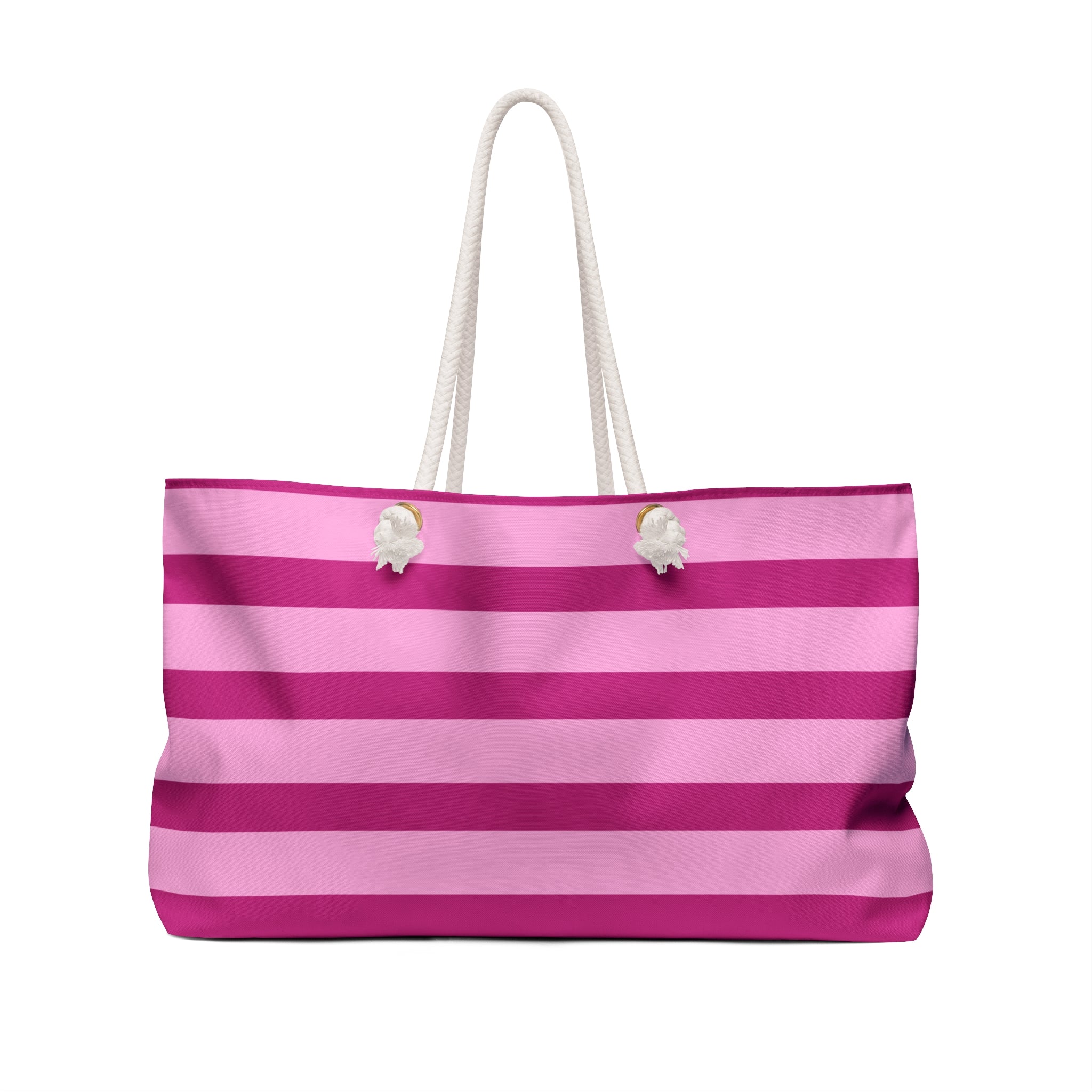 Just Pretty Girl Things Weekender Tote Bag - Barbiecore Pink Beach Bag for Glam Travel Baddies